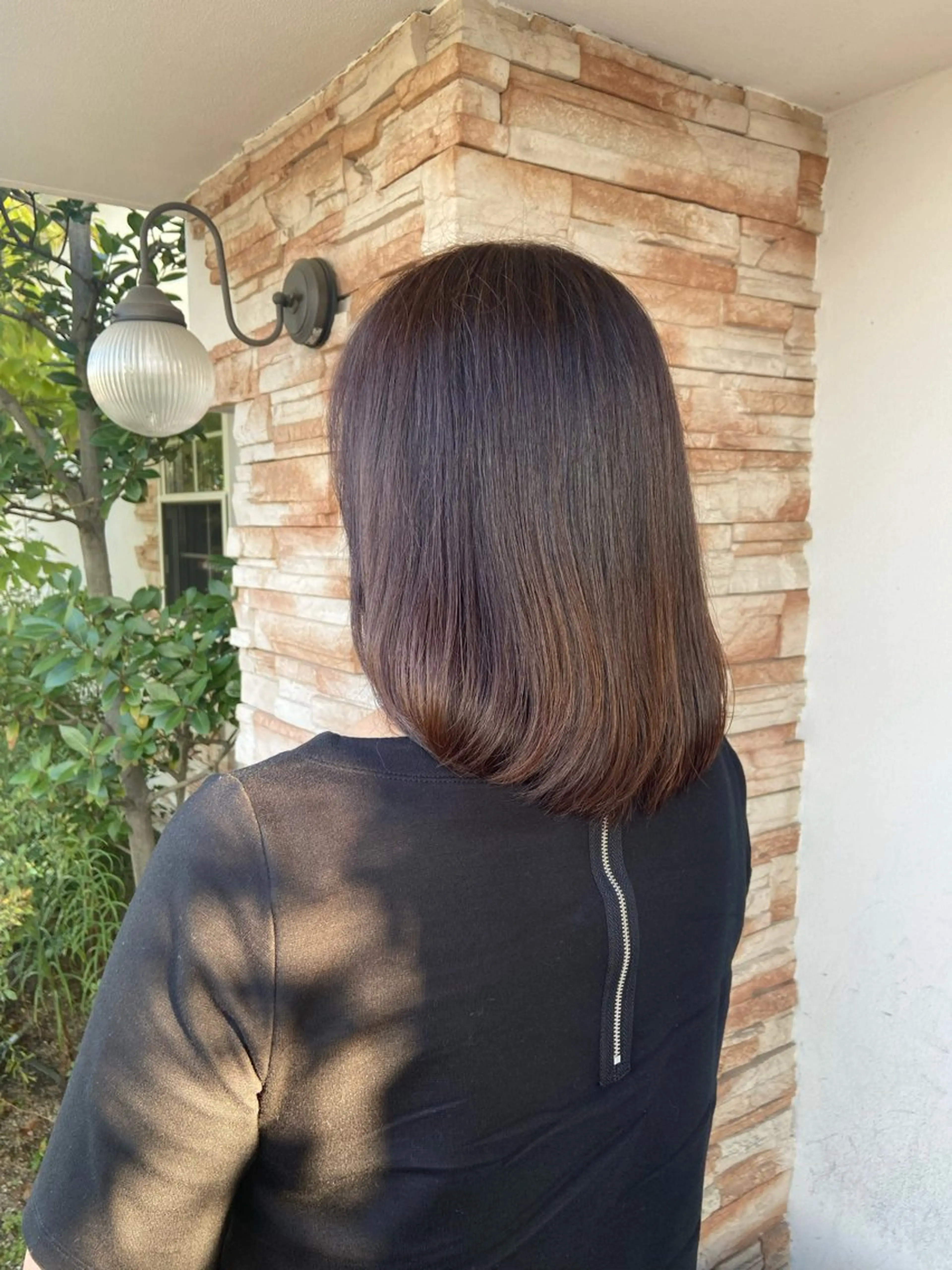 ミディアム カラー ブラウンカラー トリートメント まりん /小牧美容院のヘアスタイル