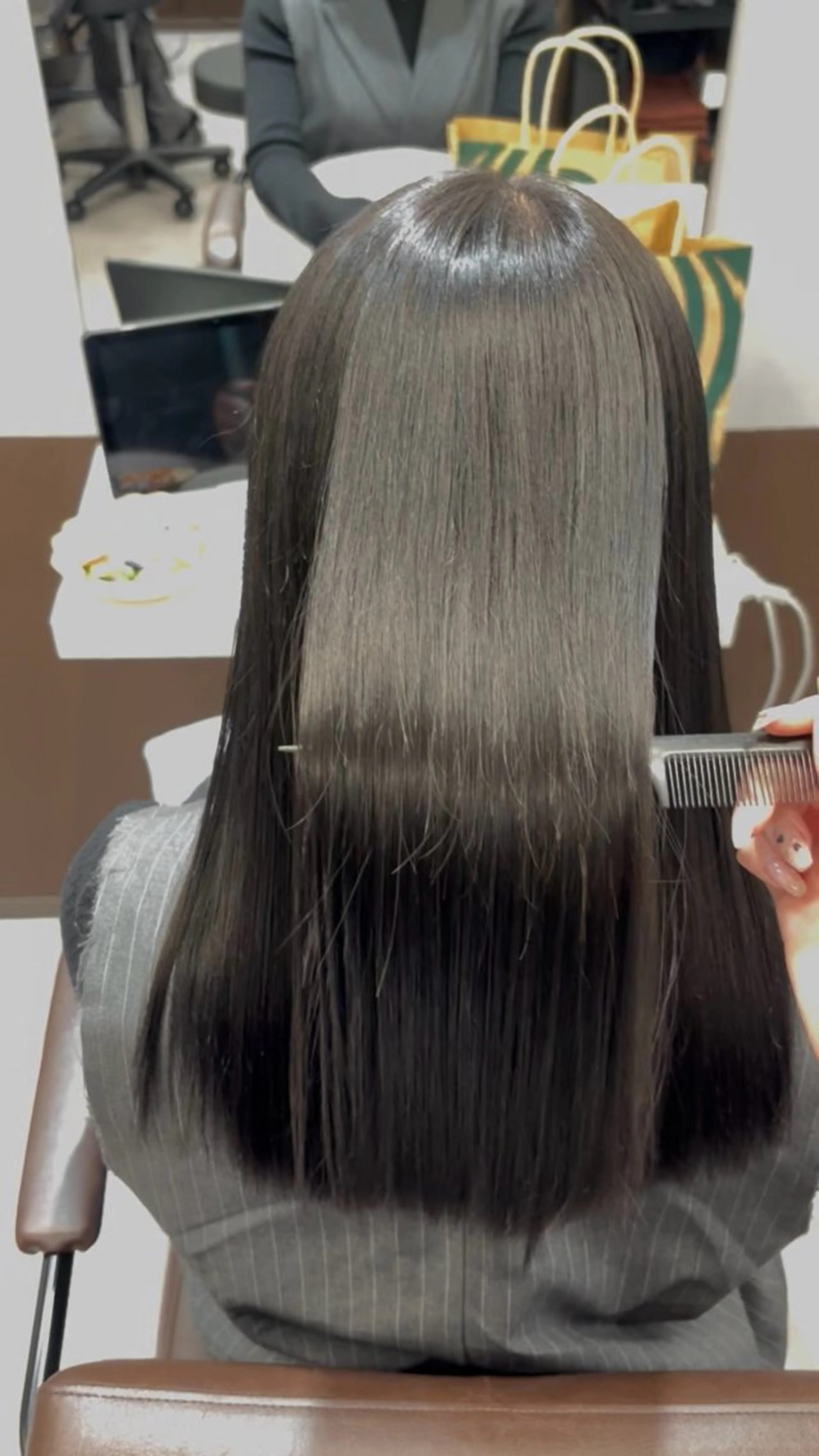 ロング 縮毛矯正 トリートメント 梅田/髪質改善× 艶カラー💎miyuのヘアスタイル