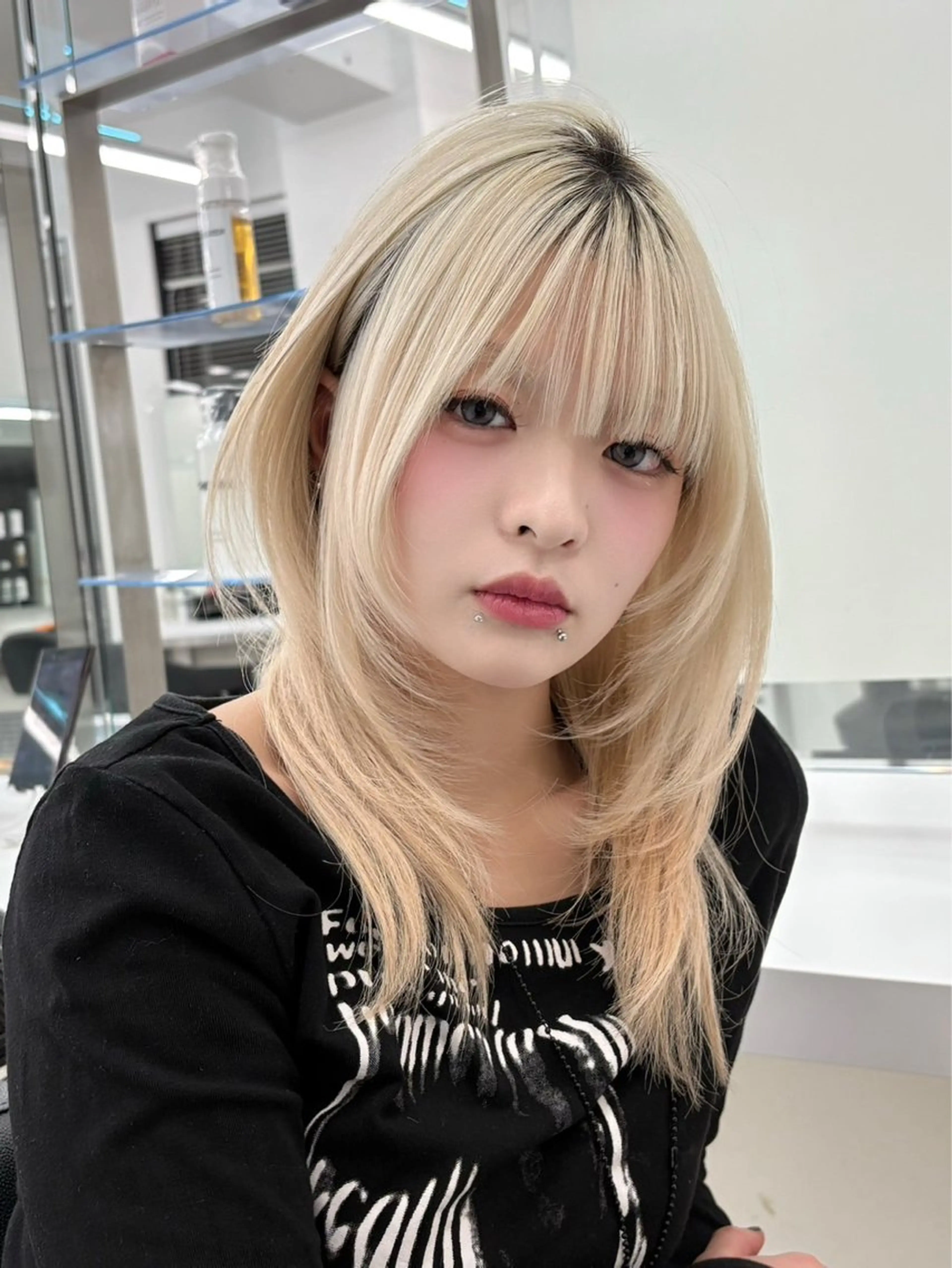 ミディアム 柔らかベージュ🩷 yuria🌸のヘアスタイル