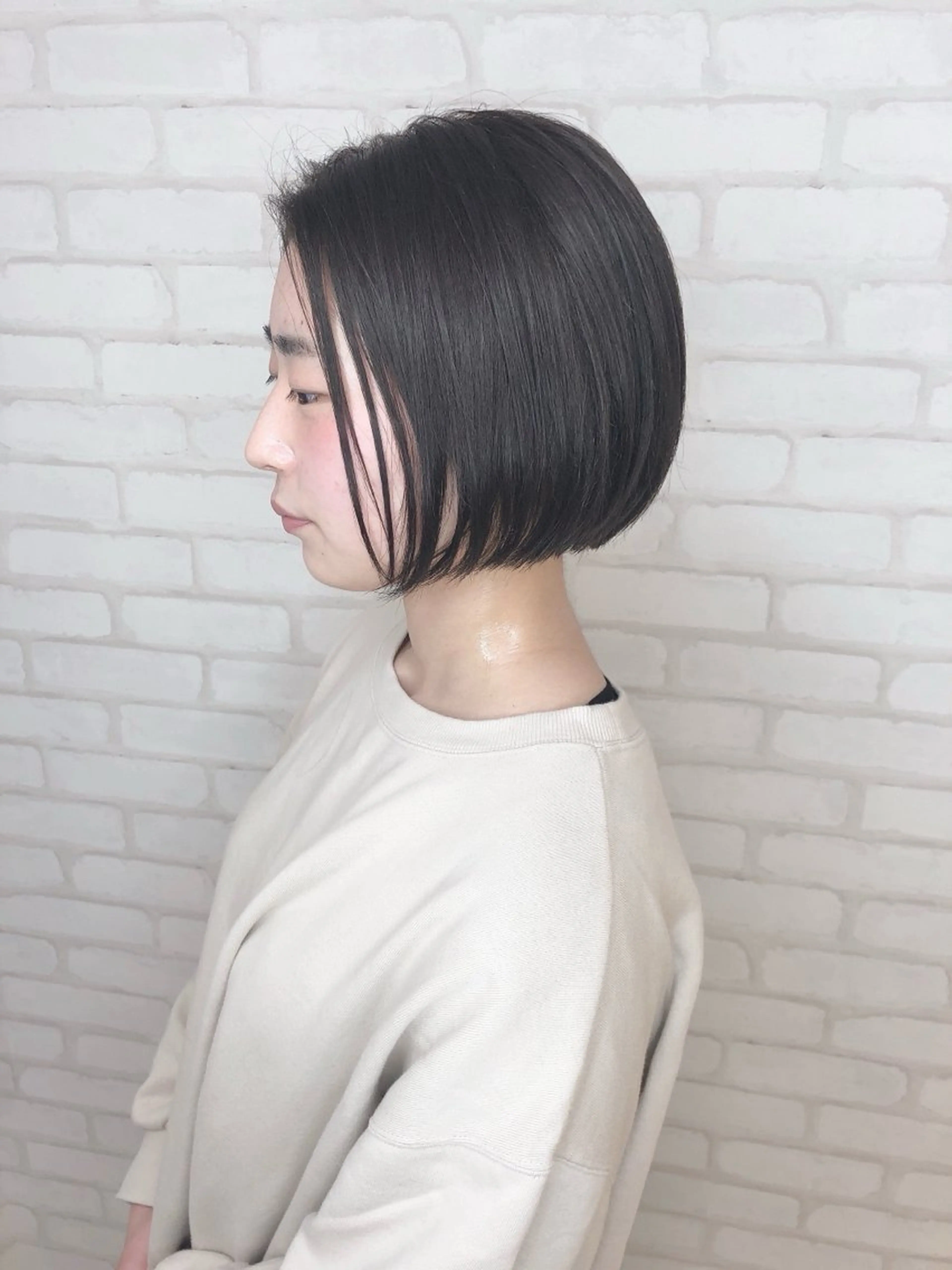 ショート ボブ カット 透明感/韓国風 HIRARIのヘアスタイル