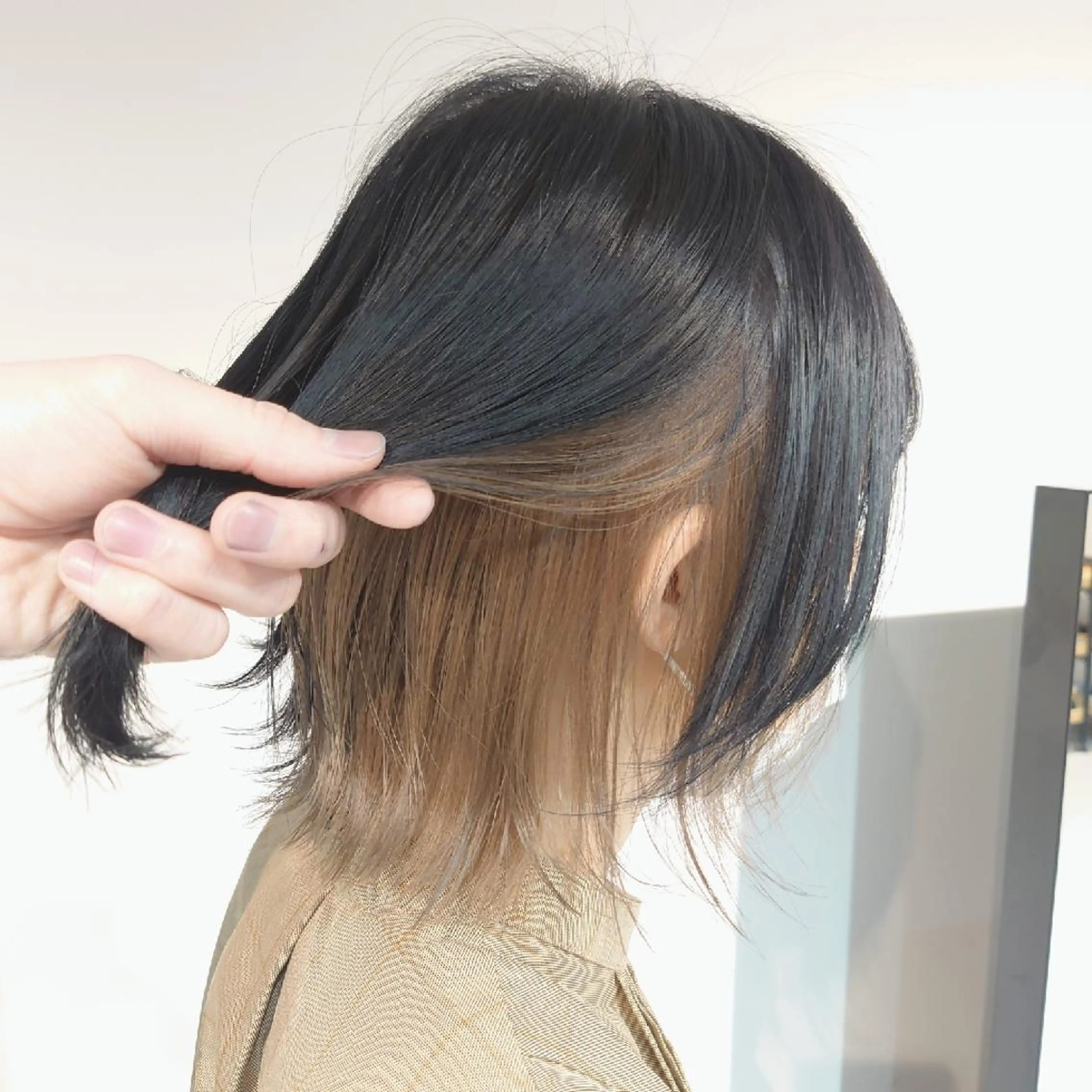 ミディアム カラー iss所属・メンズ/パーマ特化 /波巻き/林洋平のヘアスタイル