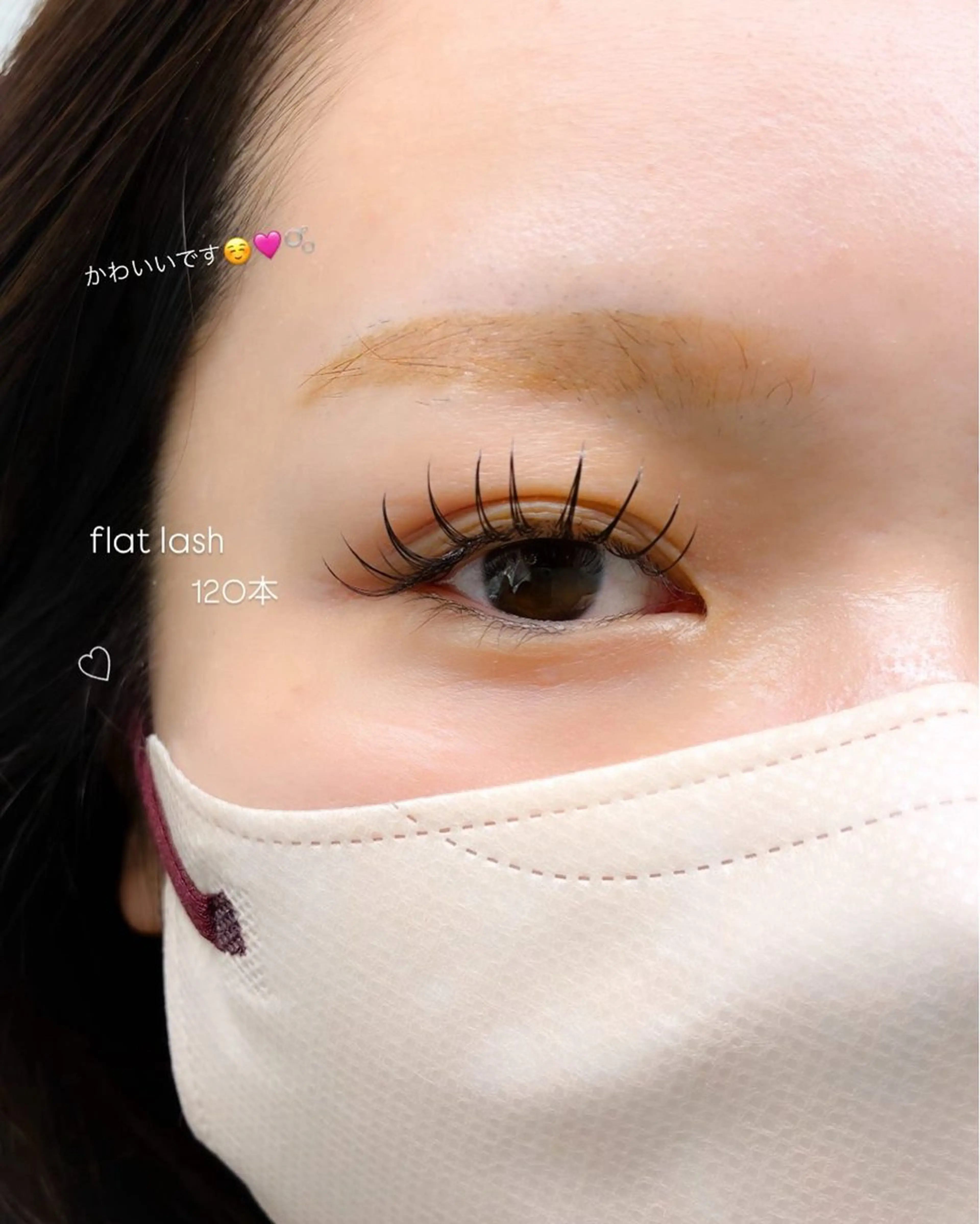 マツエク・マツパ フラットラッシュ wink glantz所属・wink glantzのマツエク・マツパデザイン