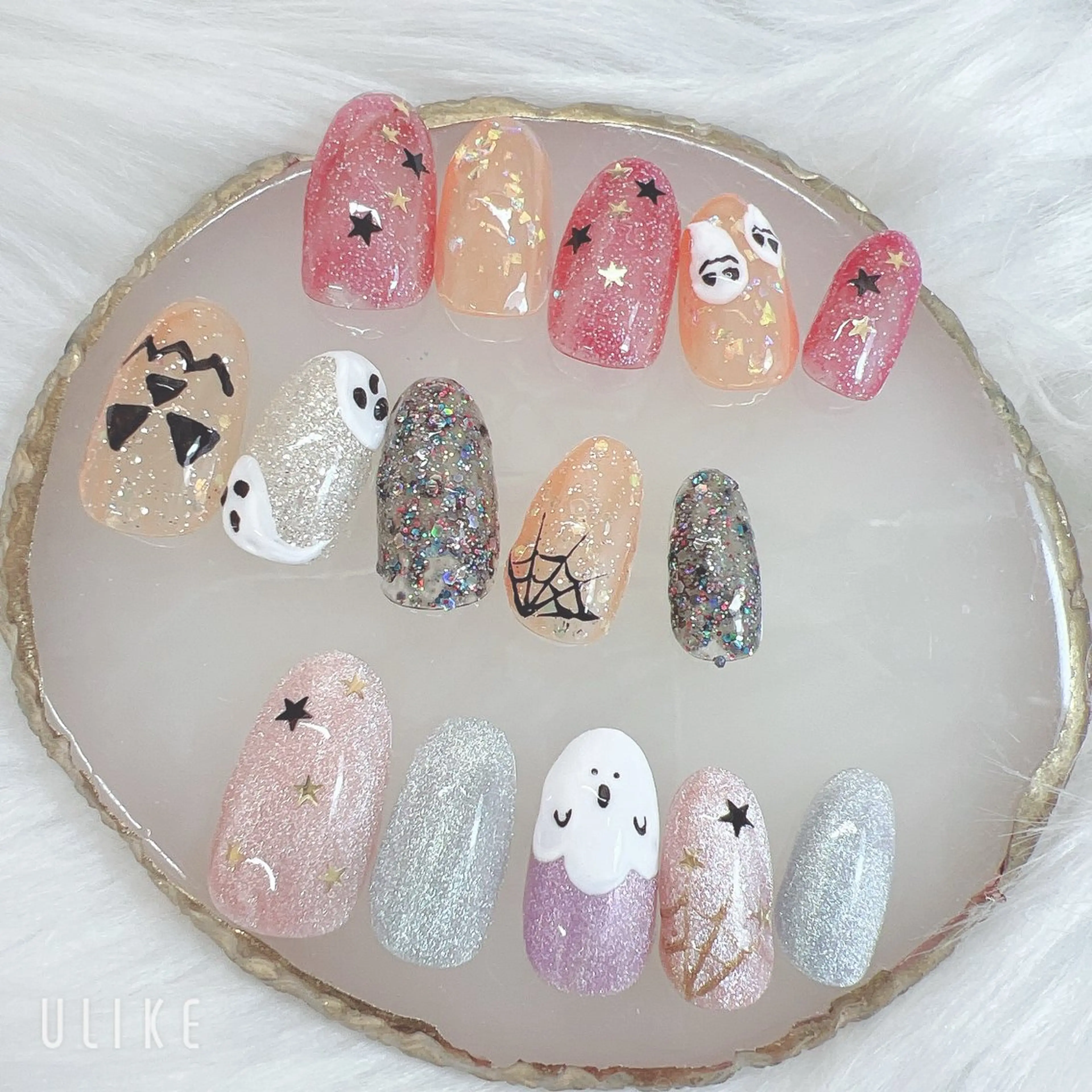 ご新規様オフ無料🎃ハロウィンネイル¥6980→¥6000※リピーター様自店オフ¥550他店オフ¥770の写真