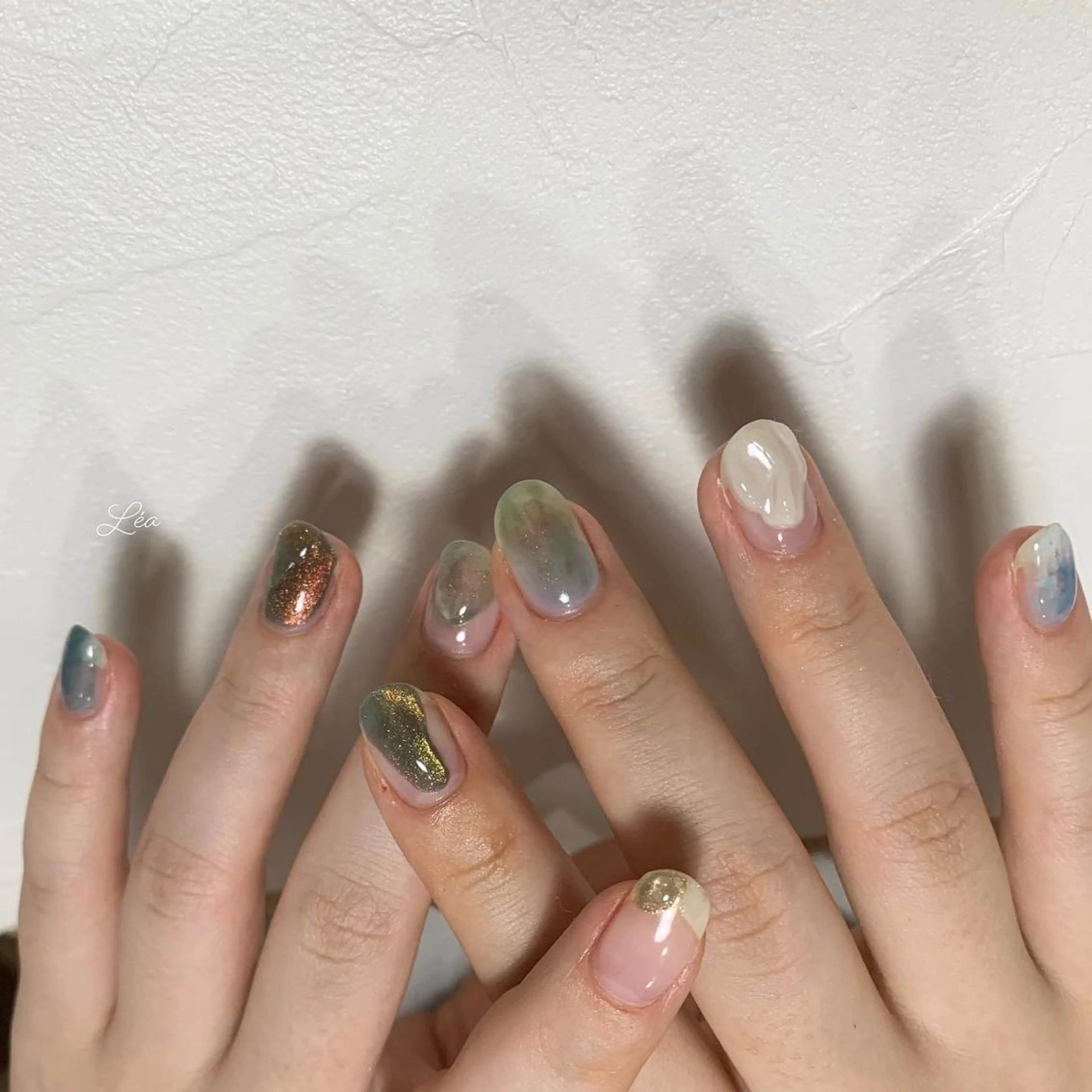 ネイル ジェルネイル 持ち込み パラジェル ソフトジェル Léa nailのネイルデザイン