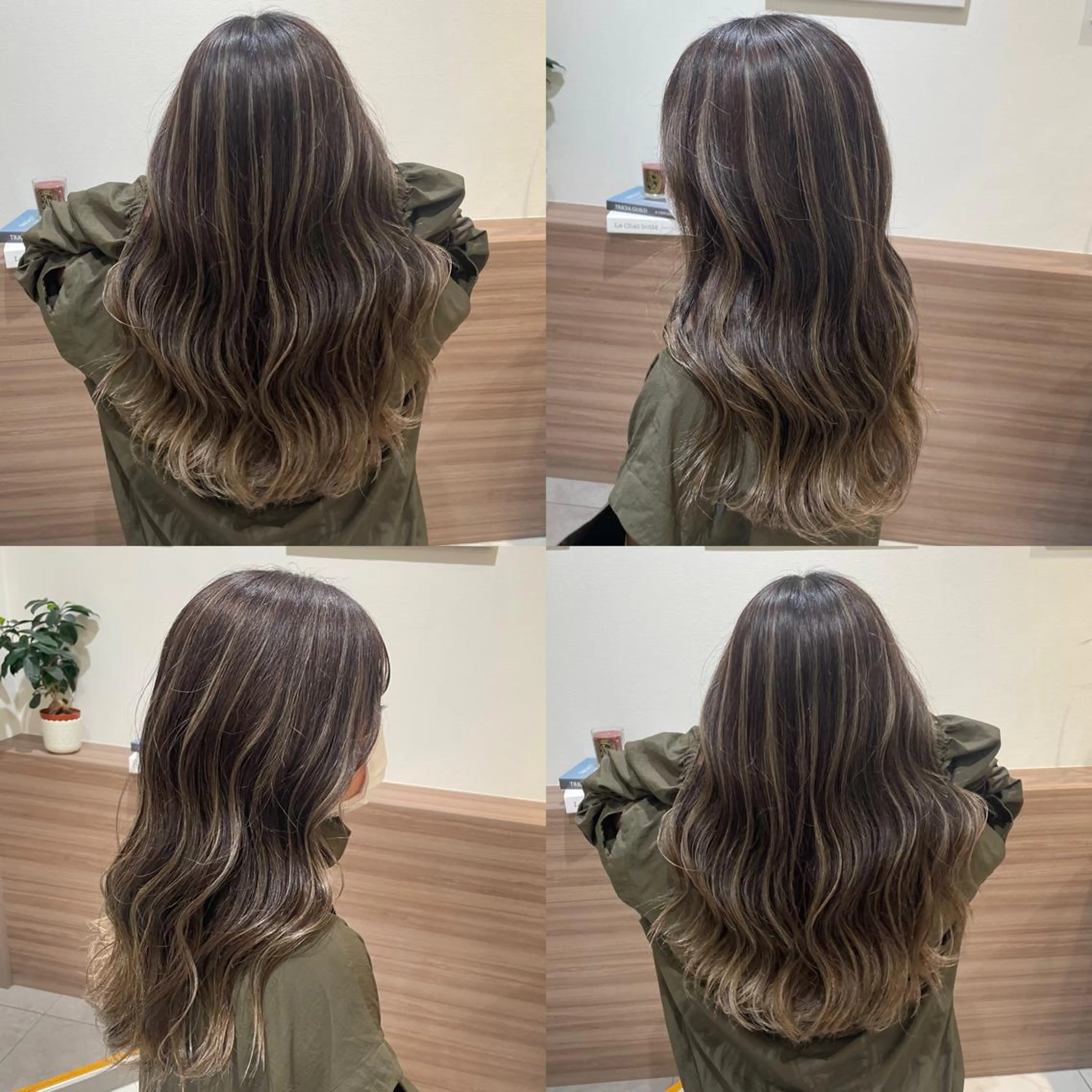 セミロング ハイライト カット ヘアカラー トリートメント 菊池 遼/透明感 /韓国レイヤー/艶感のヘアスタイル