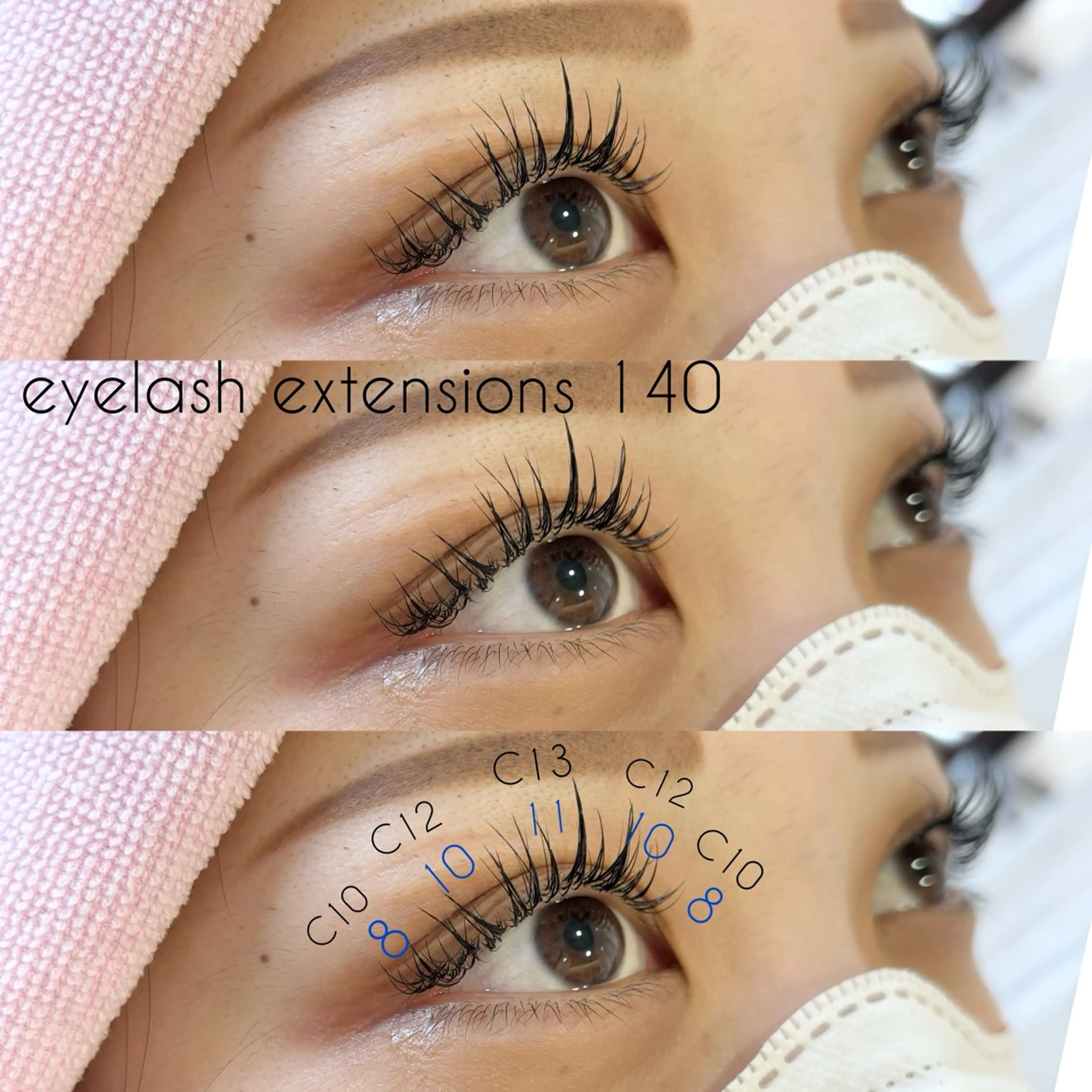 マツエク・マツパ 束感まつ毛 Cカール ワンホンマツエク ✧elpatio✧︎ 小出紗羅のマツエク・マツパデザイン