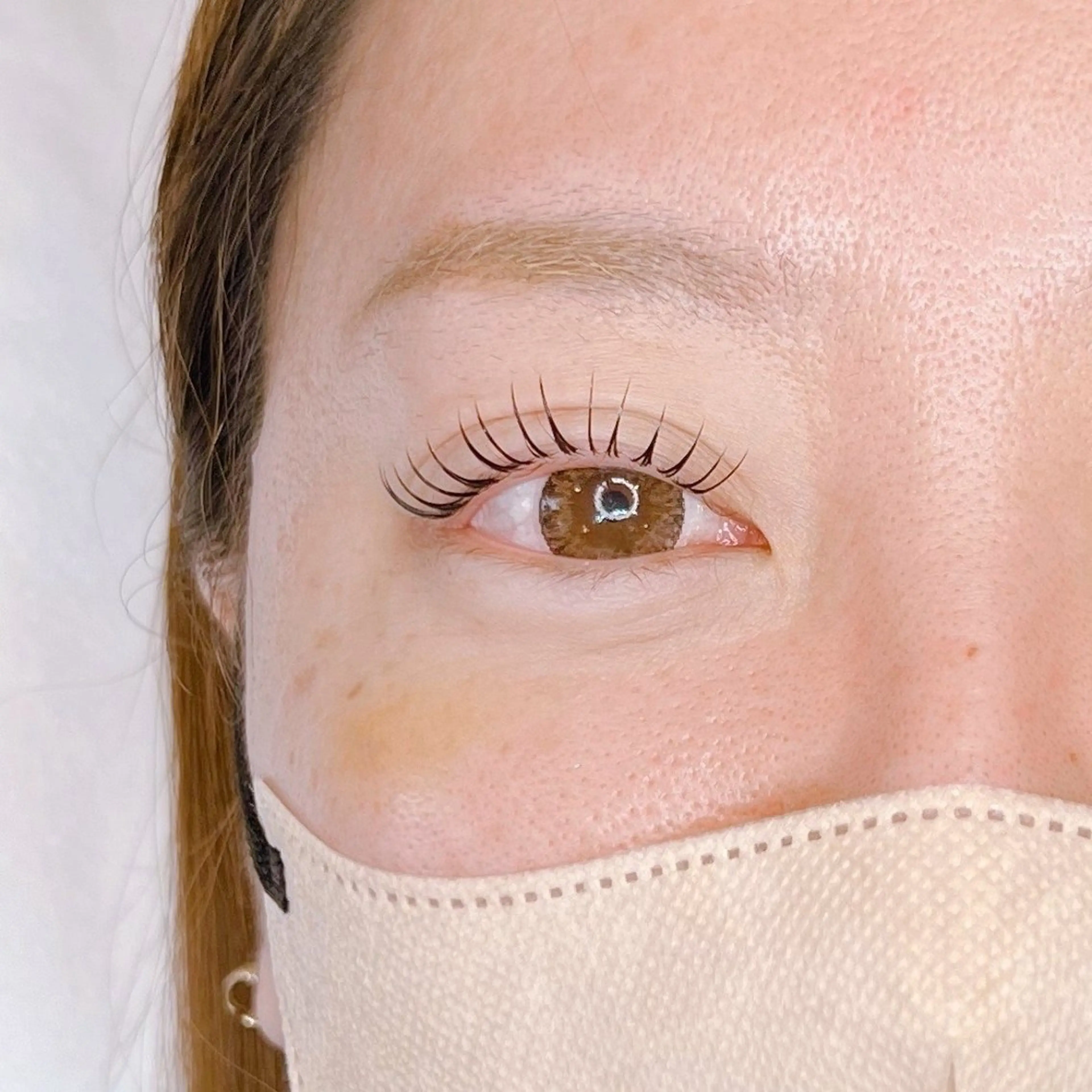 マツエク・マツパ フラットラッシュ 一重×まつ毛パーマ ボリュームラッシュ マツエク Feather MAIのマツエク・マツパデザイン