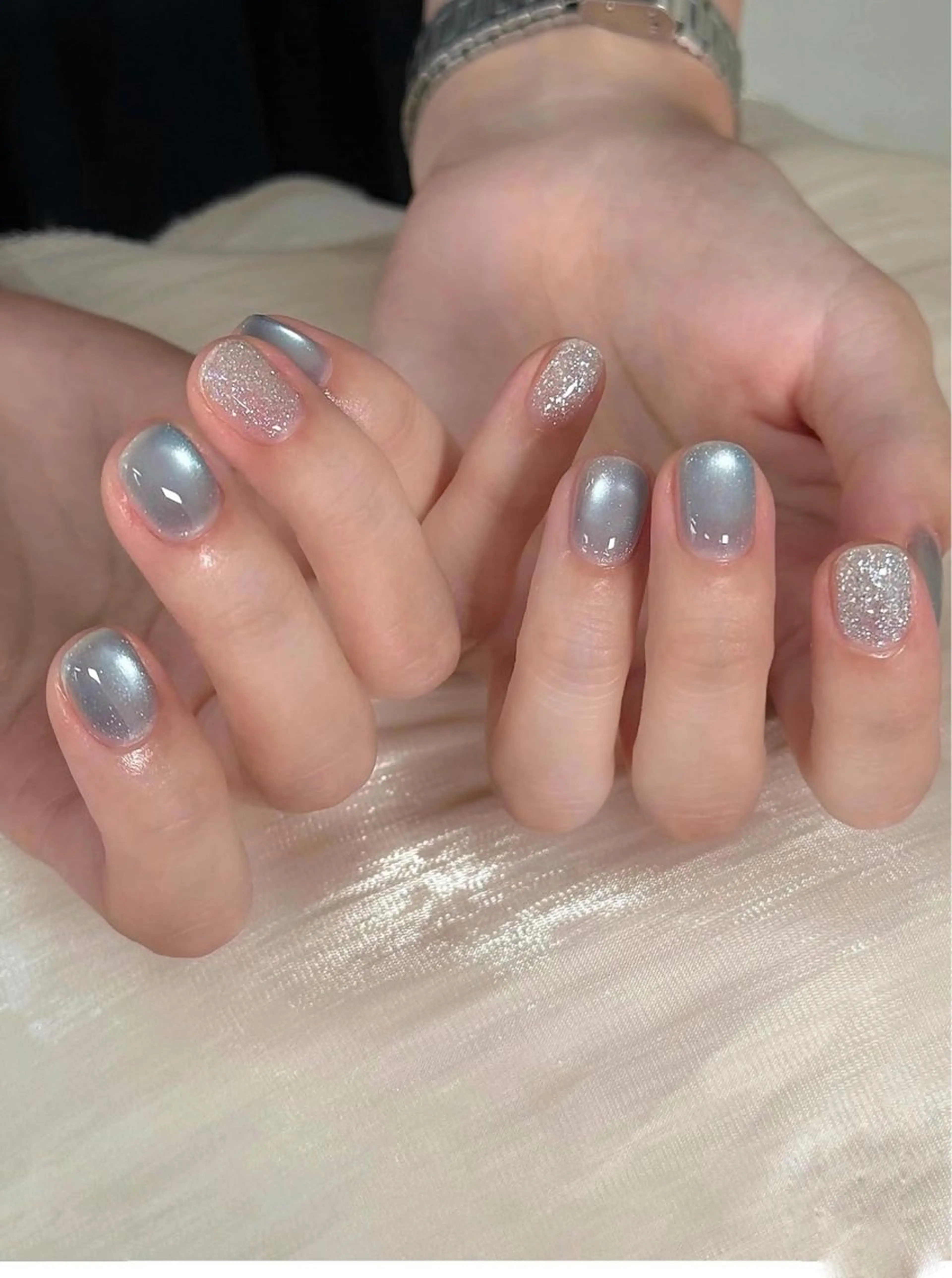 ネイル マグネットネイル ハンドネイル sora ❄️のネイルデザイン