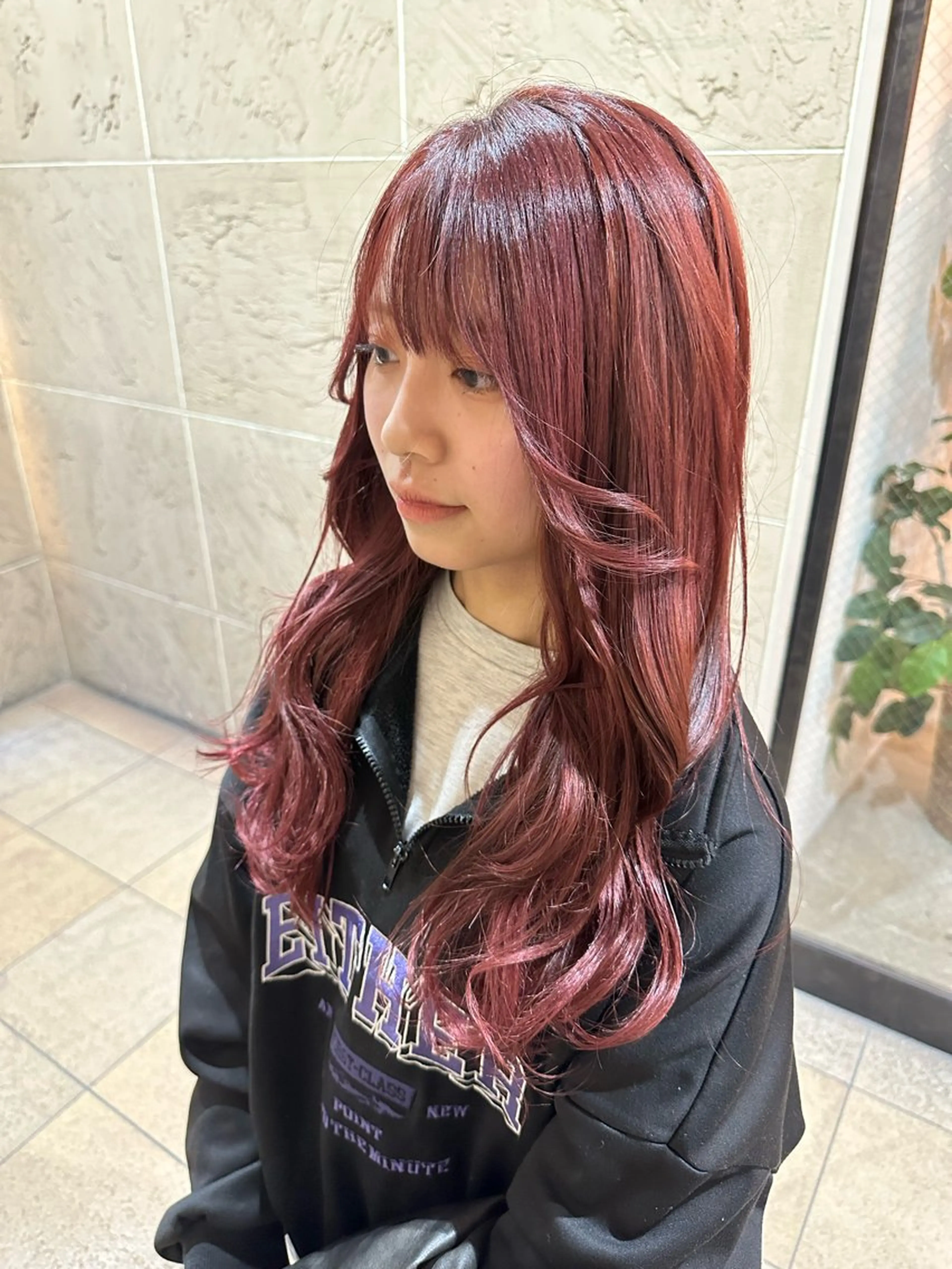 ロング カラー ピンクカラー 溜 一太のヘアスタイル