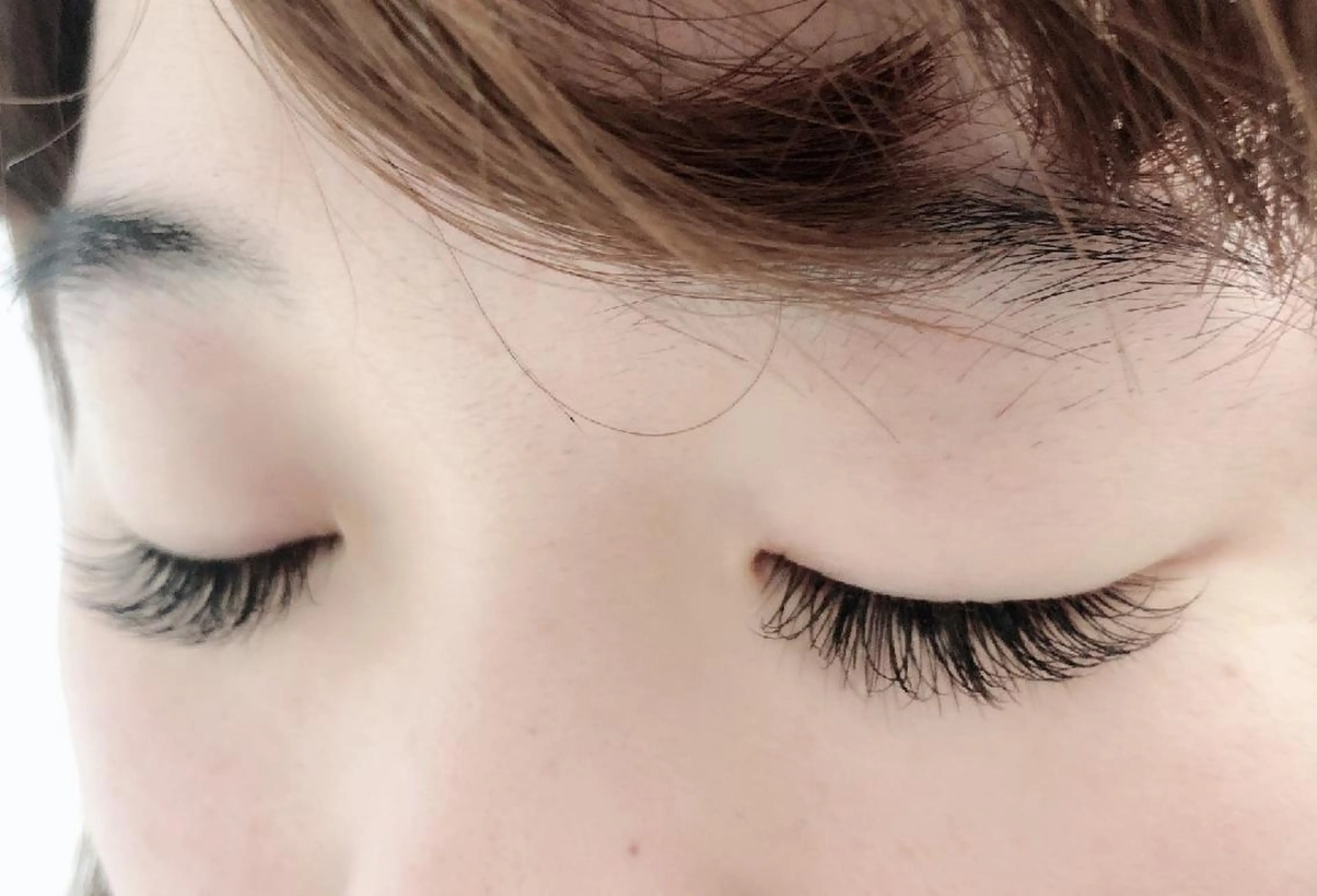 マツエク・マツパ 付け放題 キュート フラットラッシュ 下まつげエクステ 一重×まつ毛パーマ 吉岡 ゆうなのマツエク・マツパデザイン