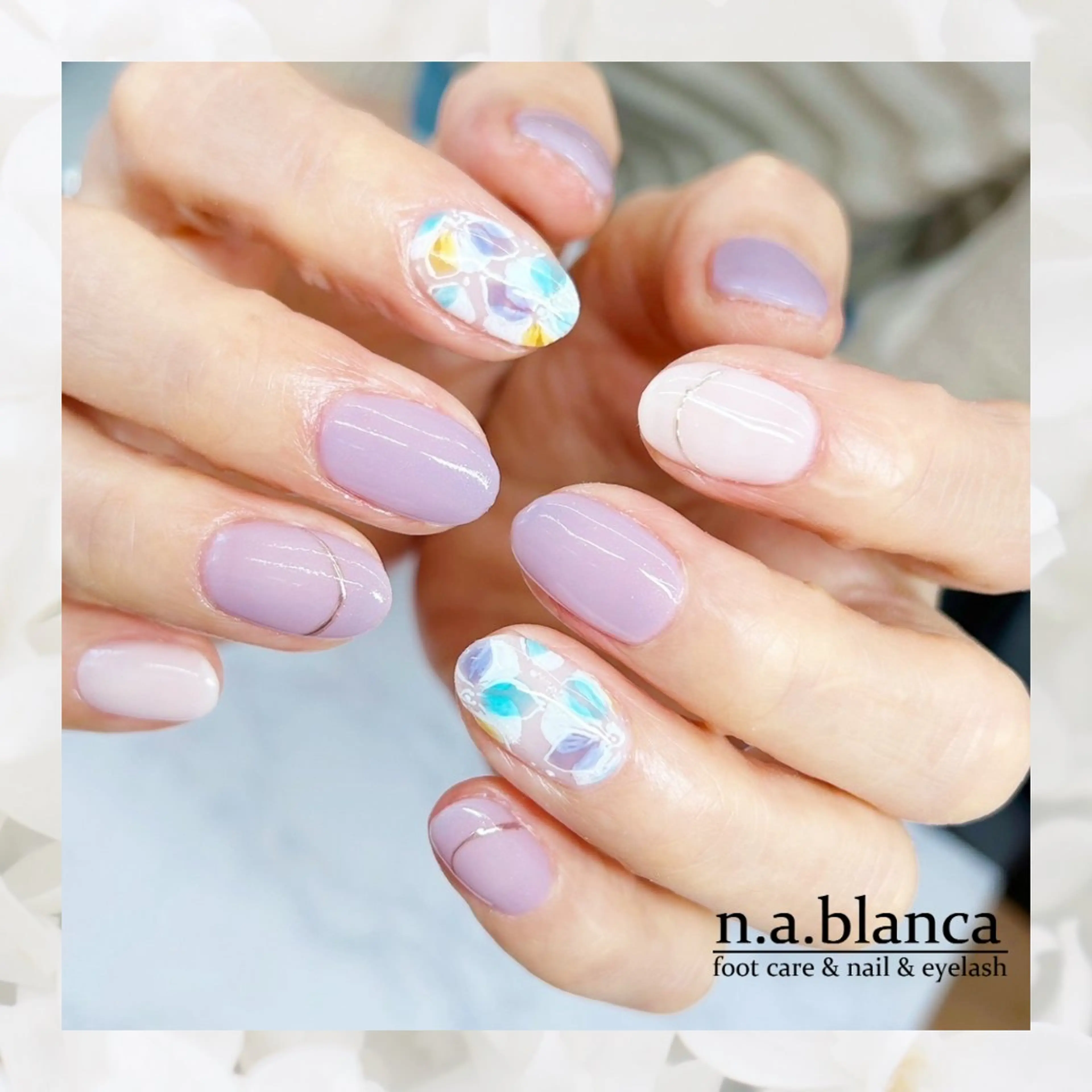 ネイル アートネイル フラワーネイル ジェルネイル blanca🌺 mayu(東白楽)のマツエク・マツパデザイン