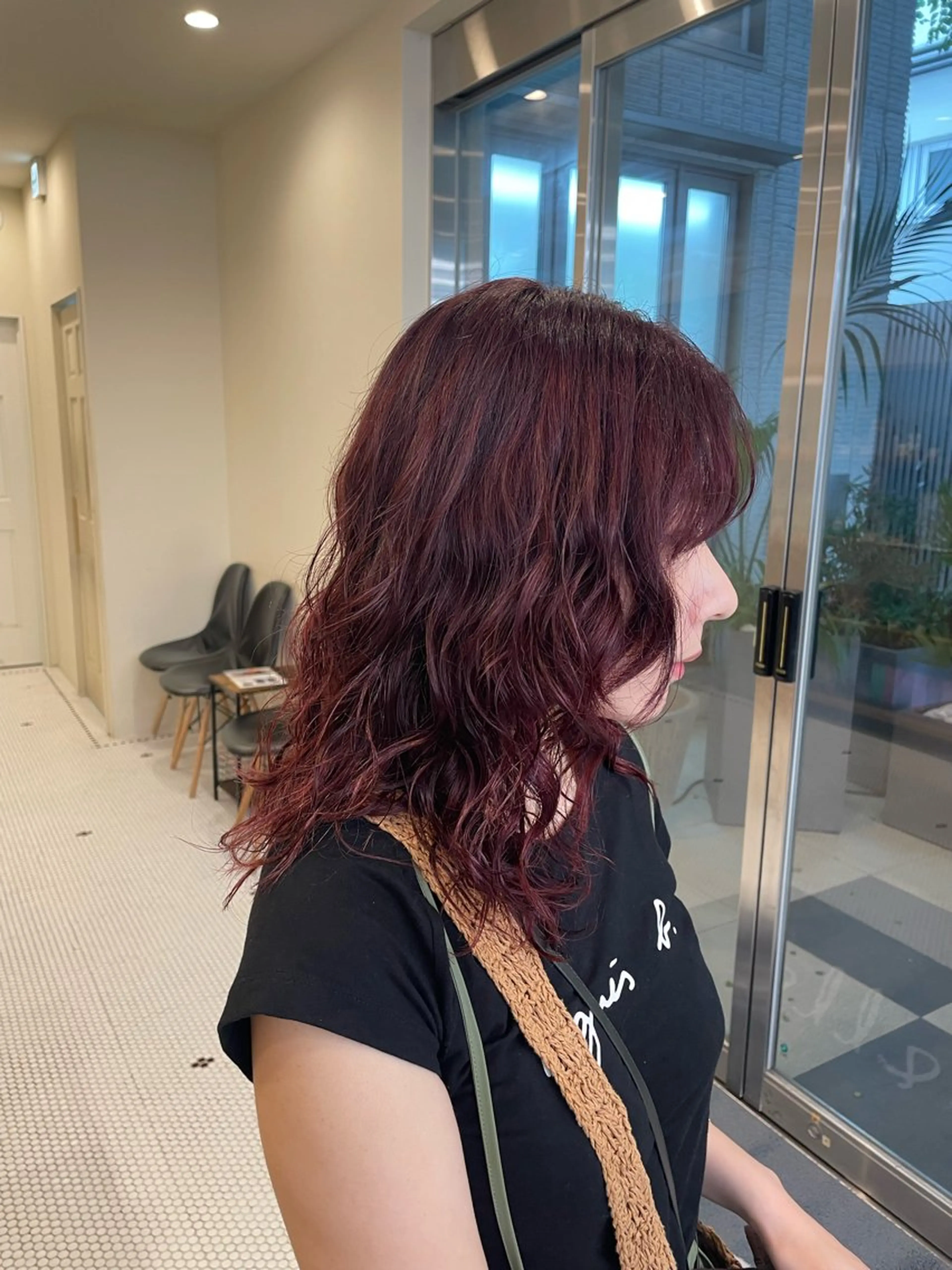 ミディアム ヘアカラー ブリーチカラー/ 細川はるかのヘアスタイル