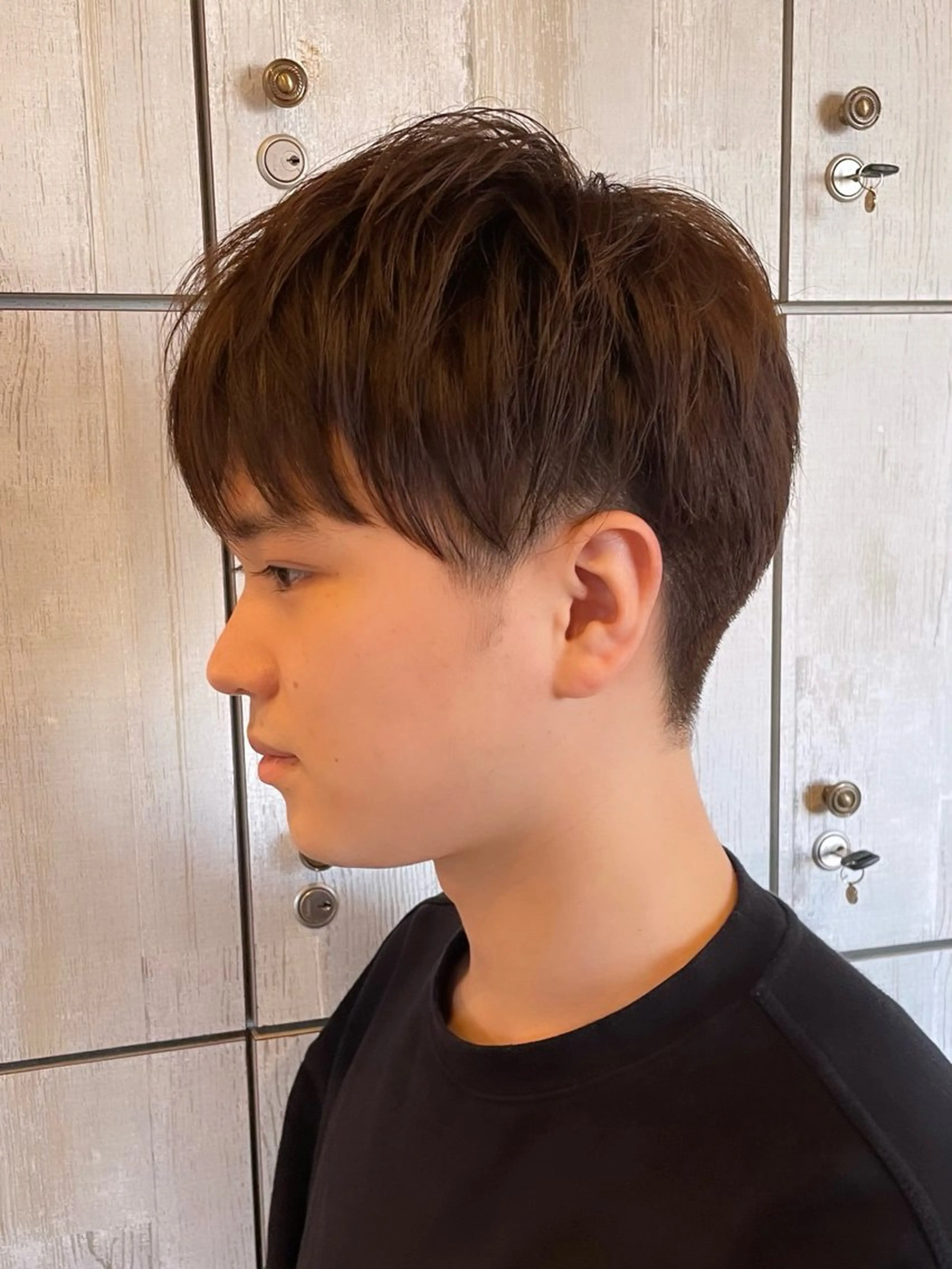 カラー メンズ なつき/ 艶カラー/縮毛矯正のヘアスタイル