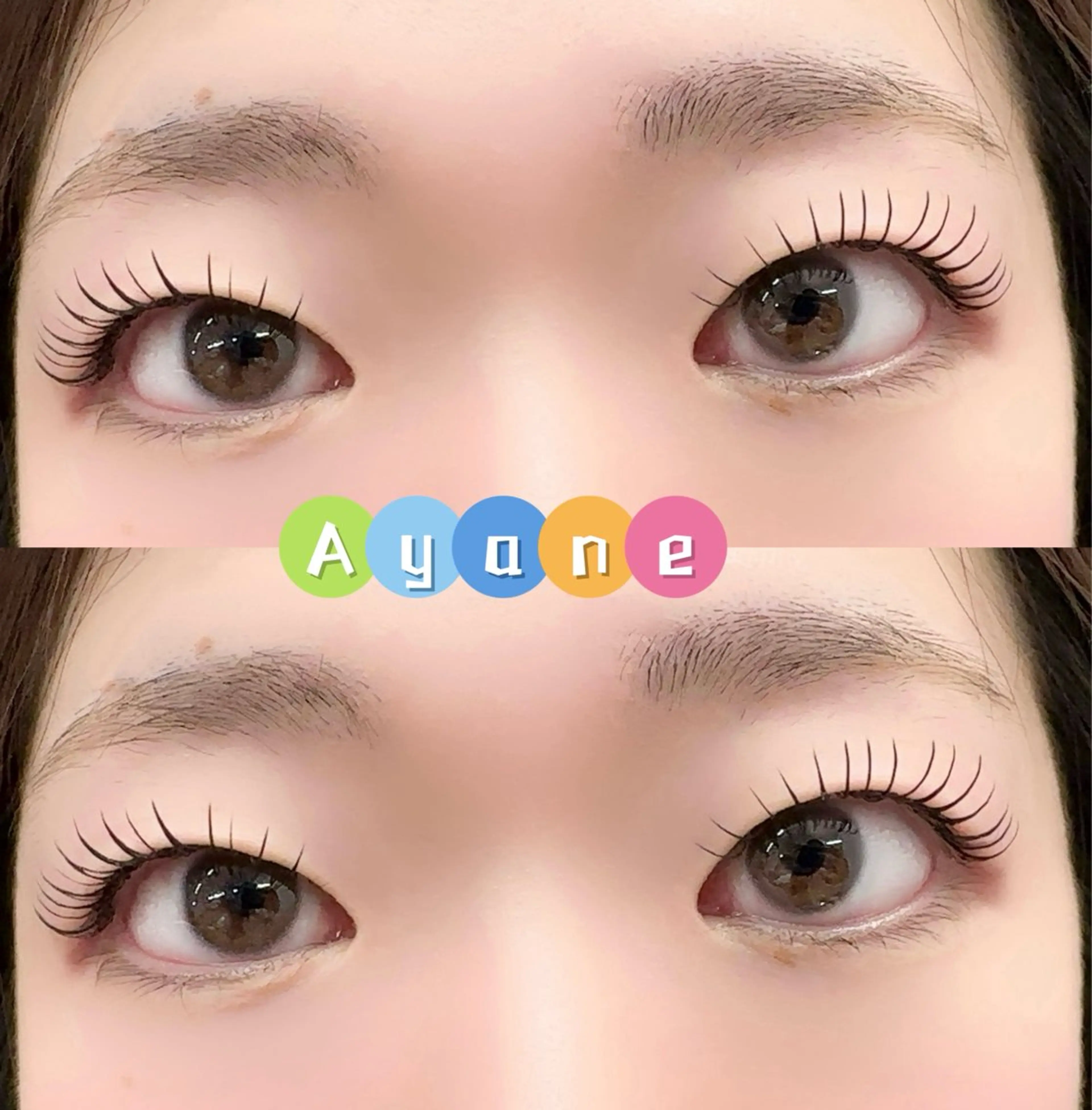 マツエク・マツパ 付け放題 バインドロック 束感まつ毛 フラットラッシュ 韓国風マツエク ACIEL EYELASH SALON所属・あ やねのマツエク・マツパデザイン