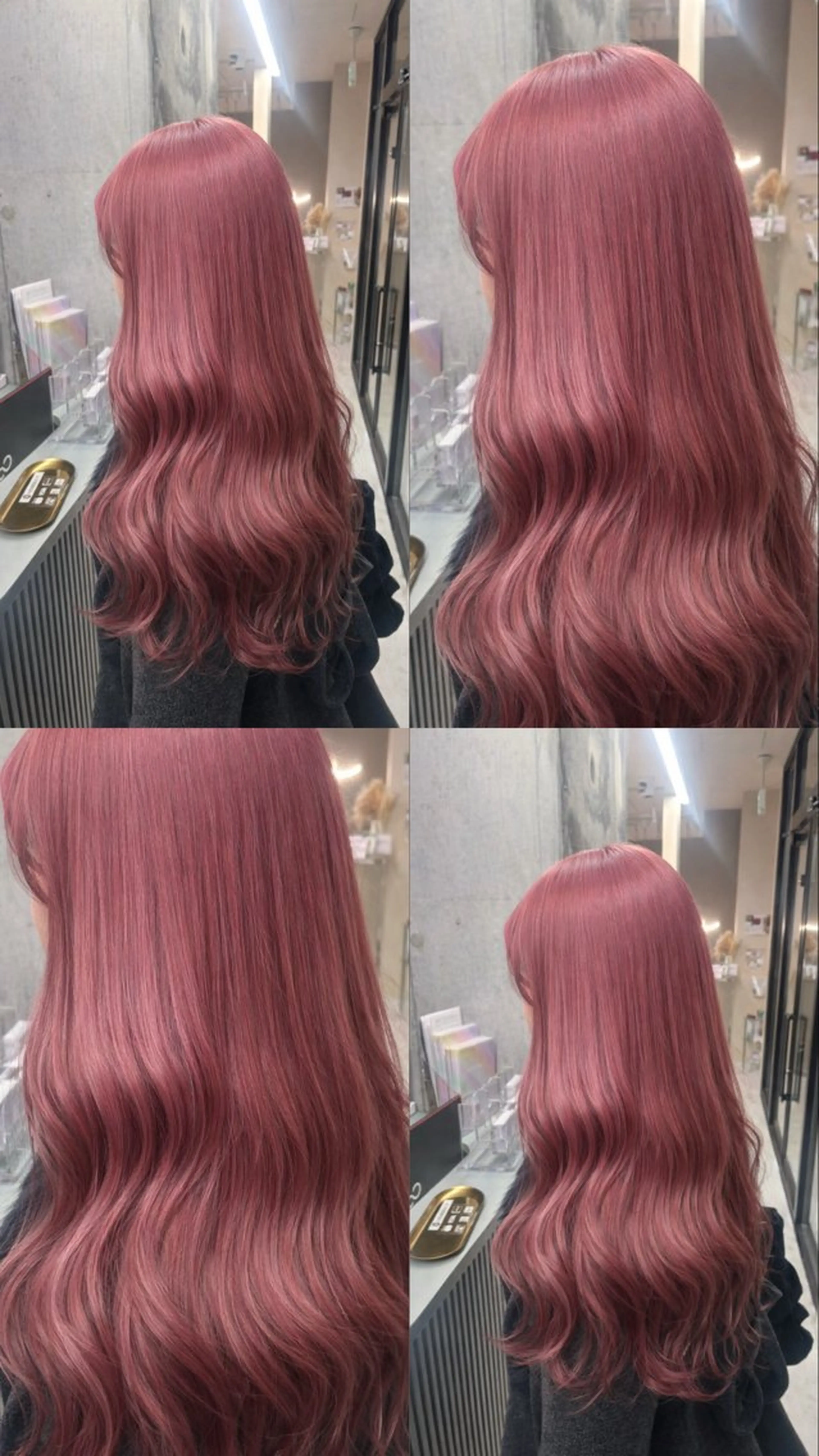 ロング rise/レイヤー／ ダブルカラーのヘアスタイル