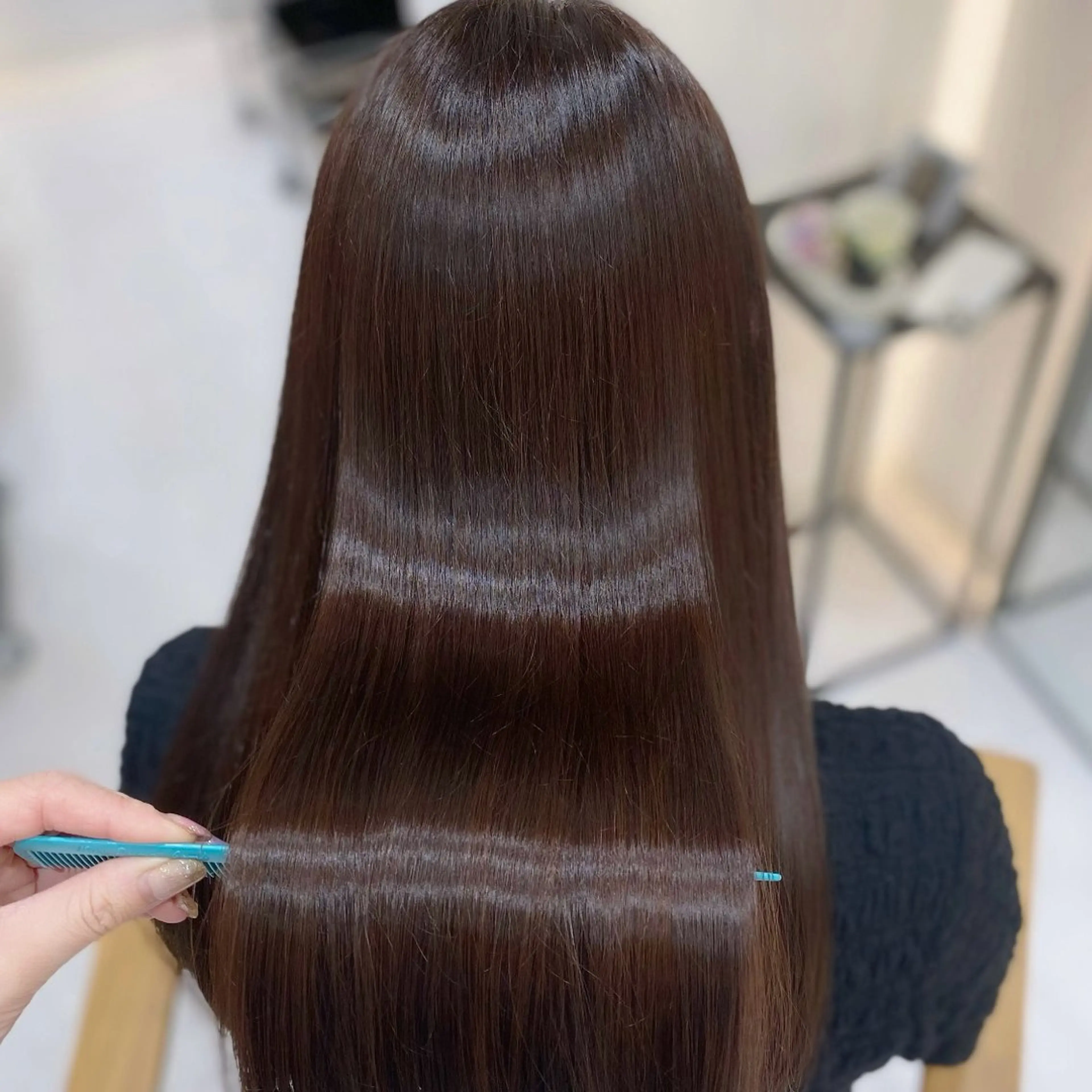 ロング カラー ケアカラー 髪質改善 トリートメント ヘアカラー トリートメント 艶髪・透明感カラー・ 韓国ヘア・Yuriのヘアスタイル