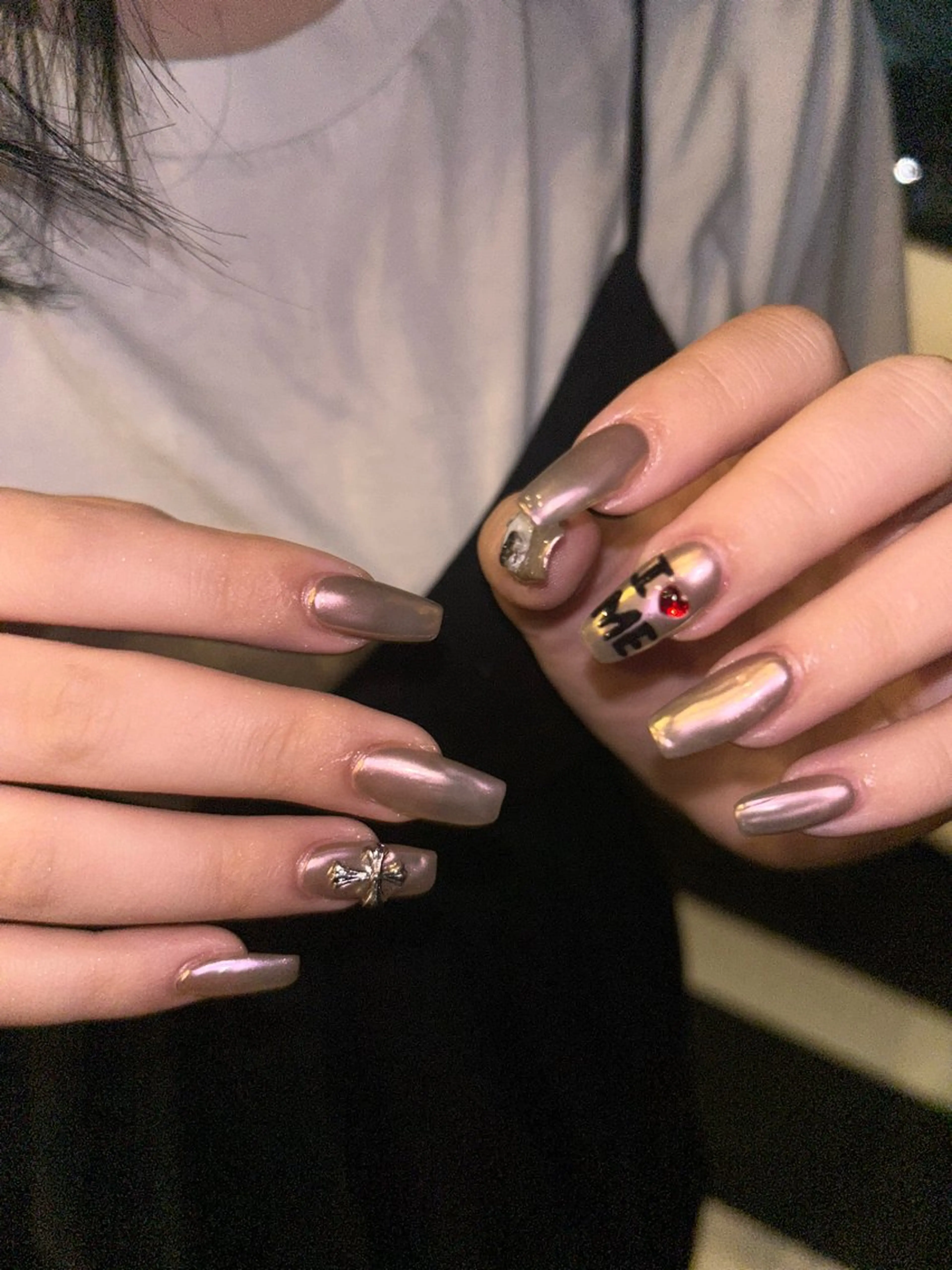 ネイル ネイルチップ ハルナ/当日予約 🆗🪩のネイルデザイン