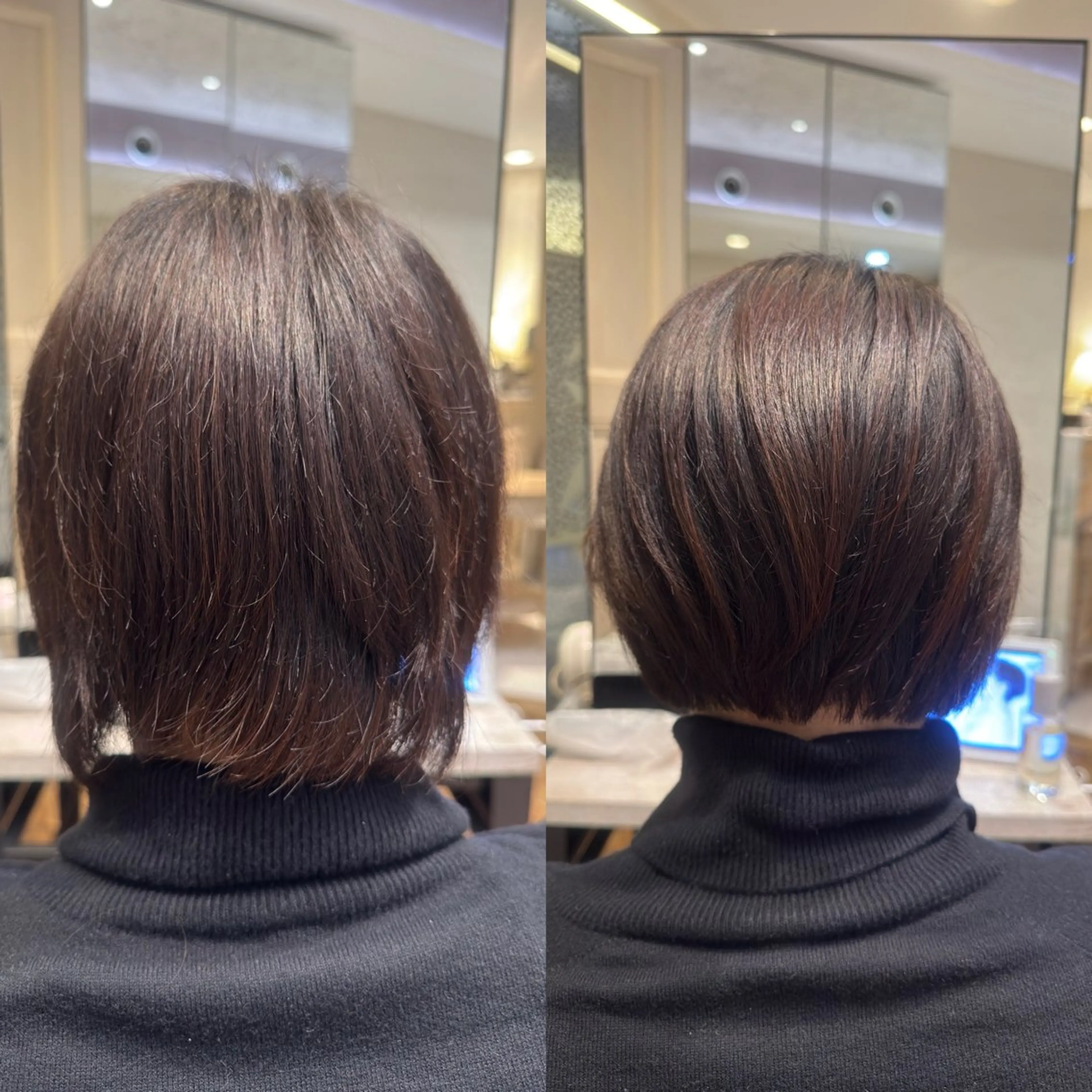 ショート ボブ 頭から整える美容師 松田のヘアスタイル