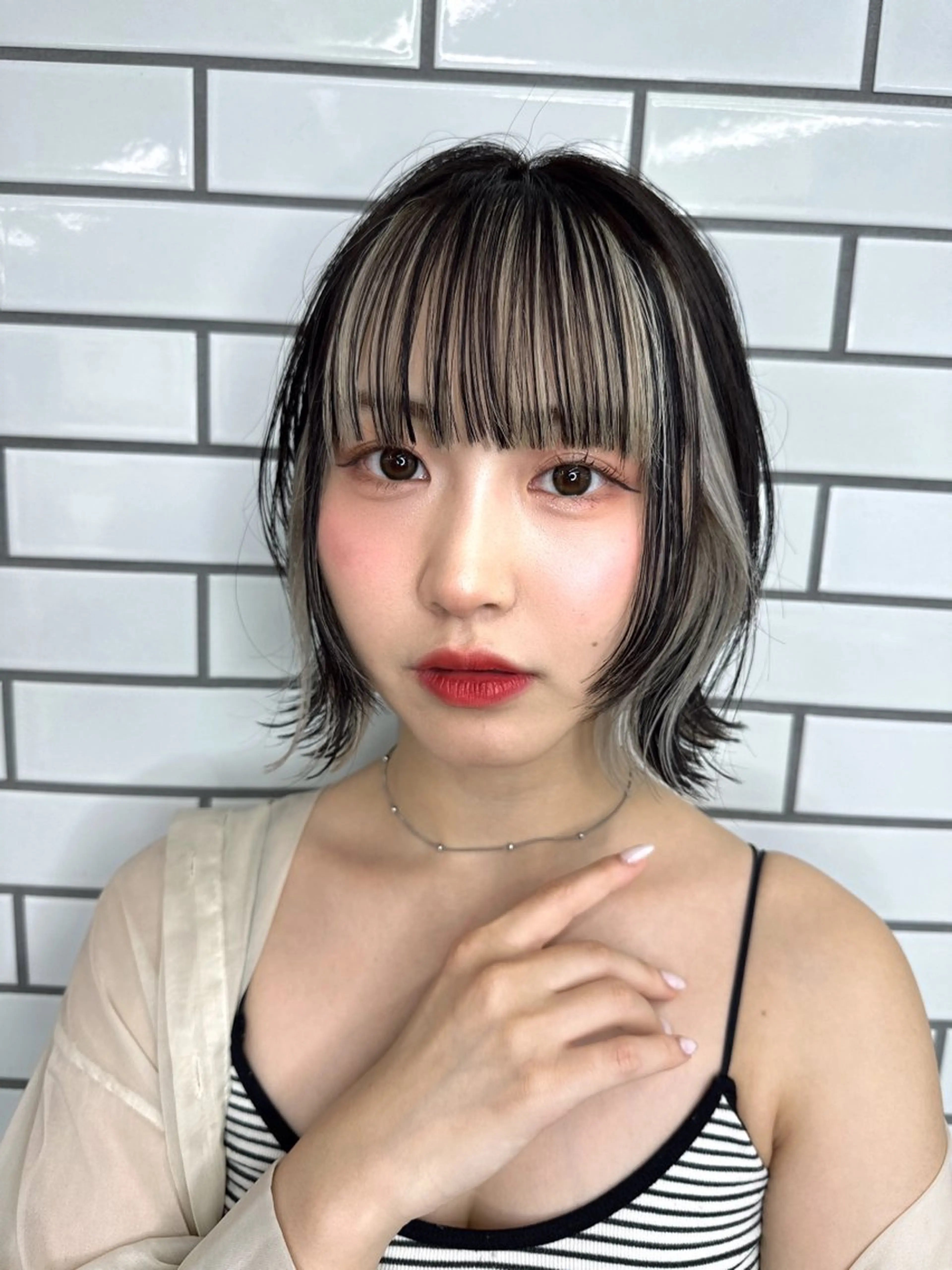 ショート カラー 韓国ヘア/艶カラー /田中悠佑のヘアスタイル