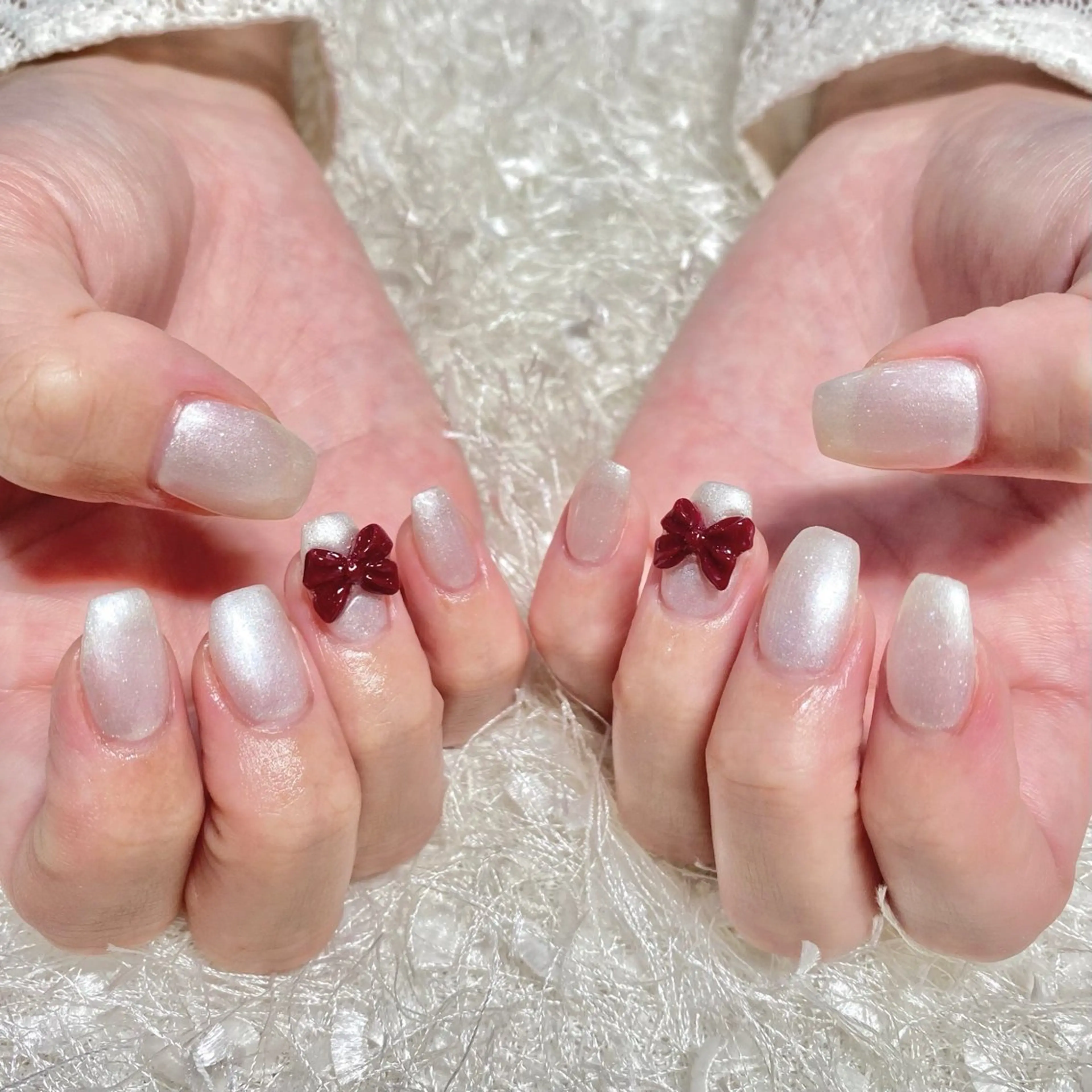 ネイル 長さ出し フレンチネイル ジェルネイル グラデーション 韓国ネイル ハンドネイル Nail&eye Belire 新宿のネイルデザイン