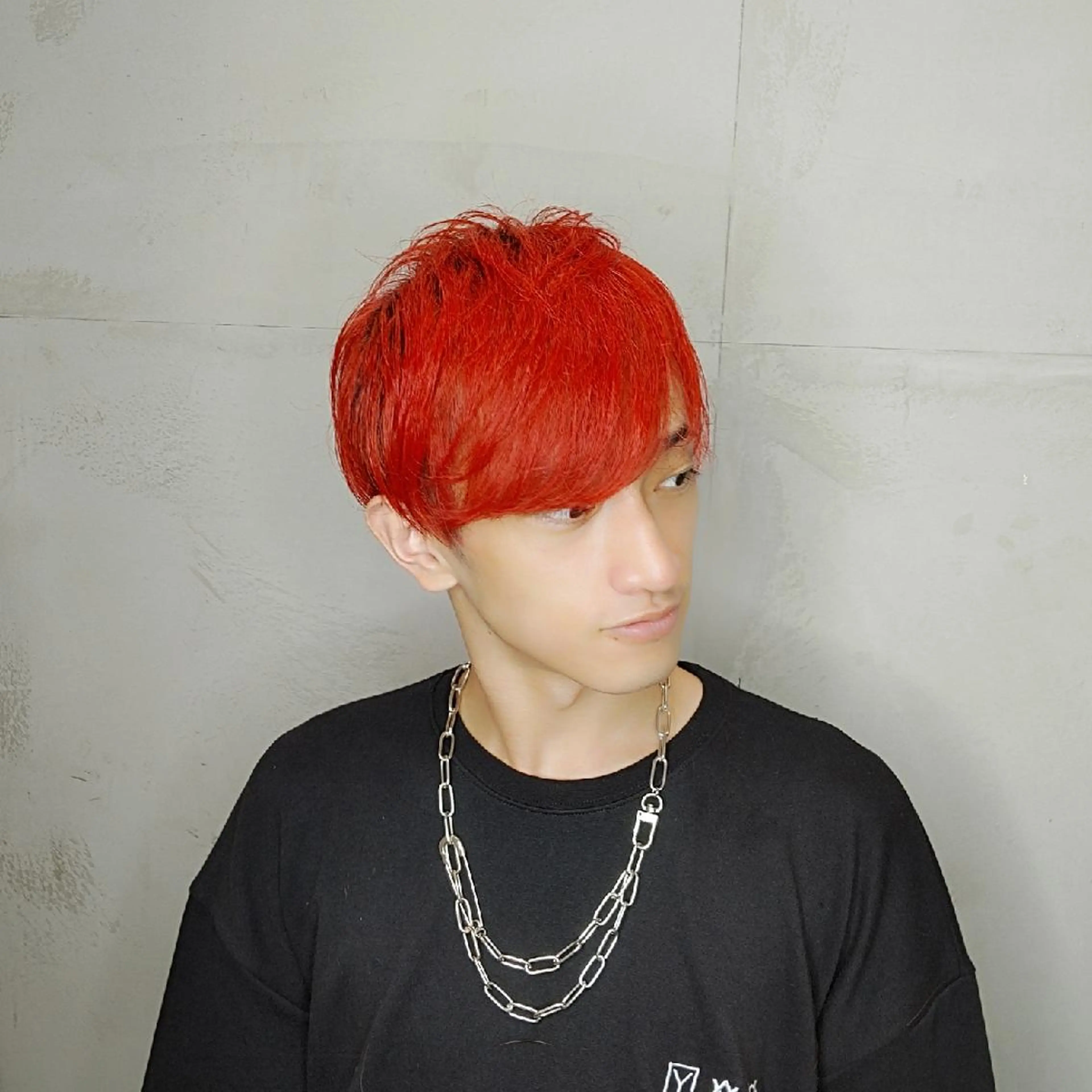 メンズ カラー ショート ダブルカラー ハネエクステ表参道/ 羽エクステSpicaのヘアスタイル