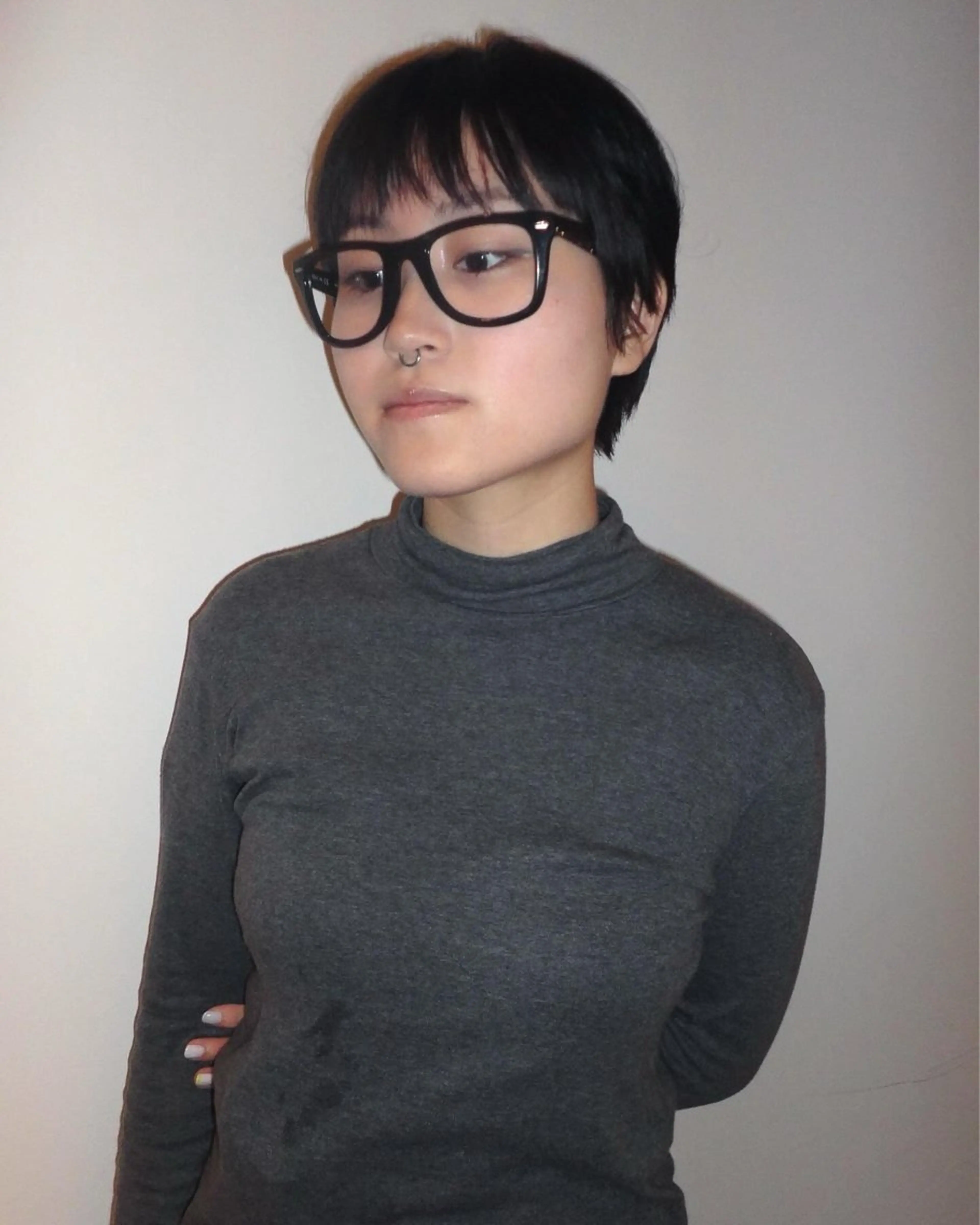 ショート カラー 楪所属・チヒロ/パーマ /ショートのヘアスタイル