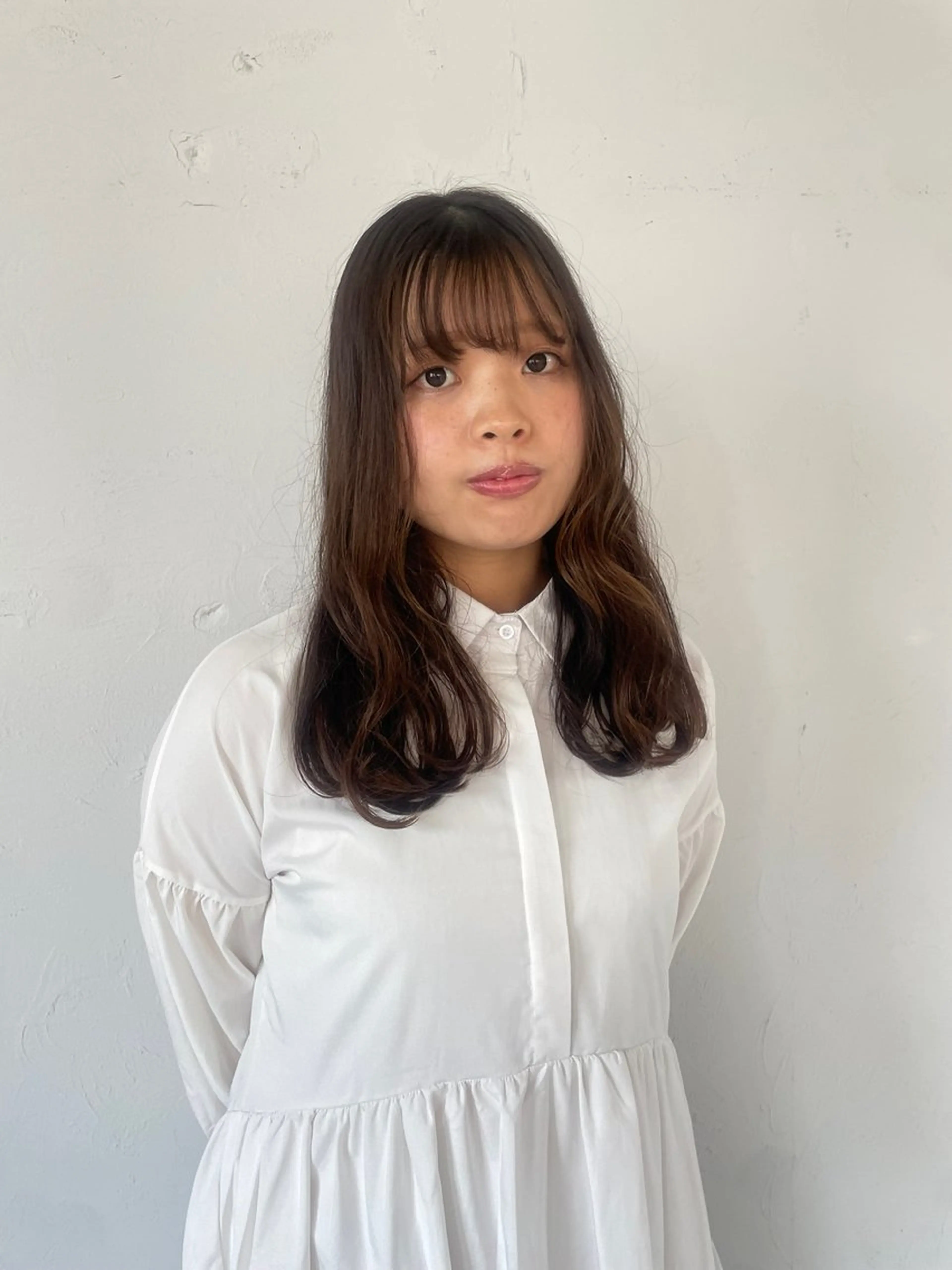 ミディアム ハイトーン/パーソナ ルカラー診断・ユキノのヘアスタイル