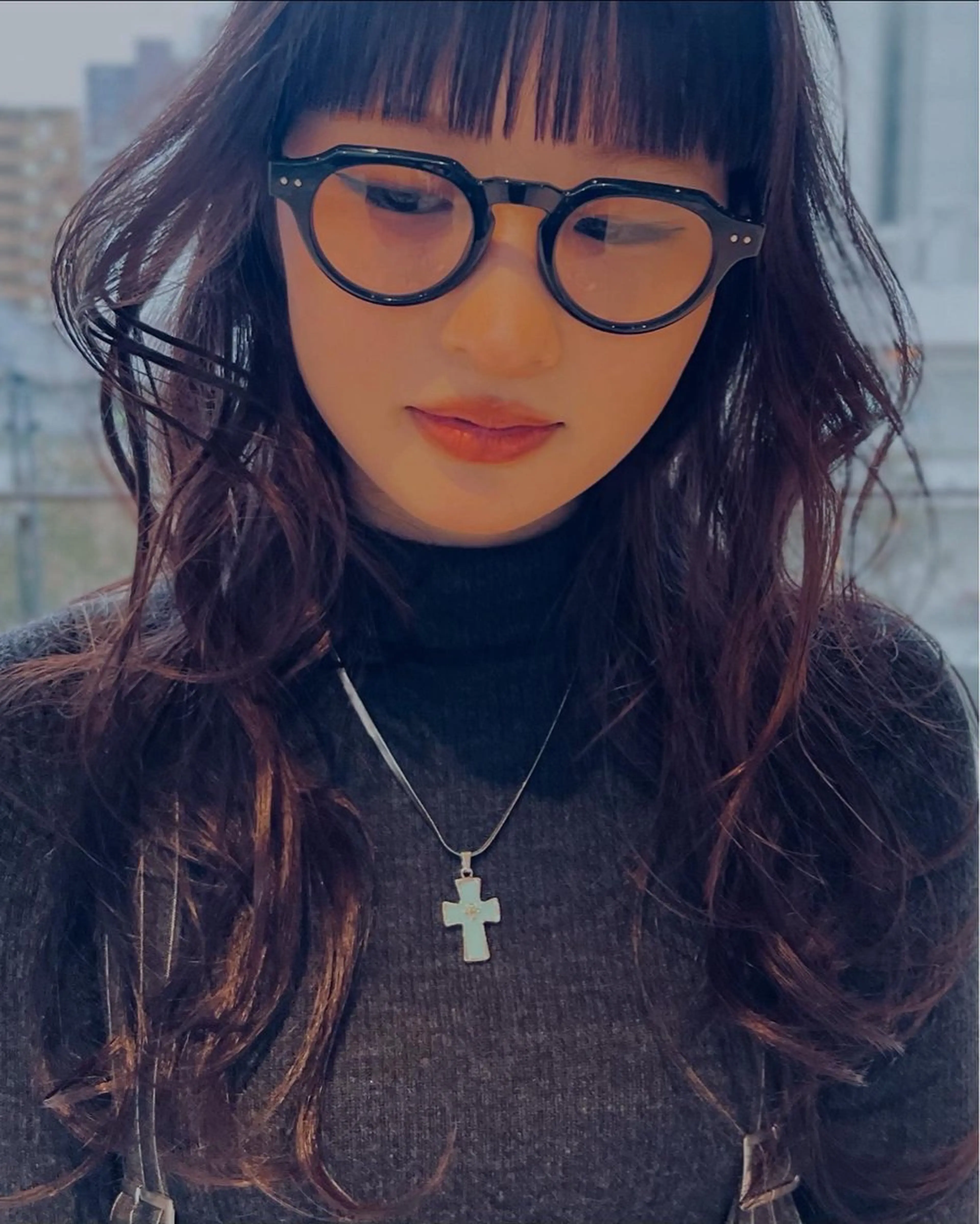 セミロング 園田 渉 ◤SHIKIO◢のヘアスタイル