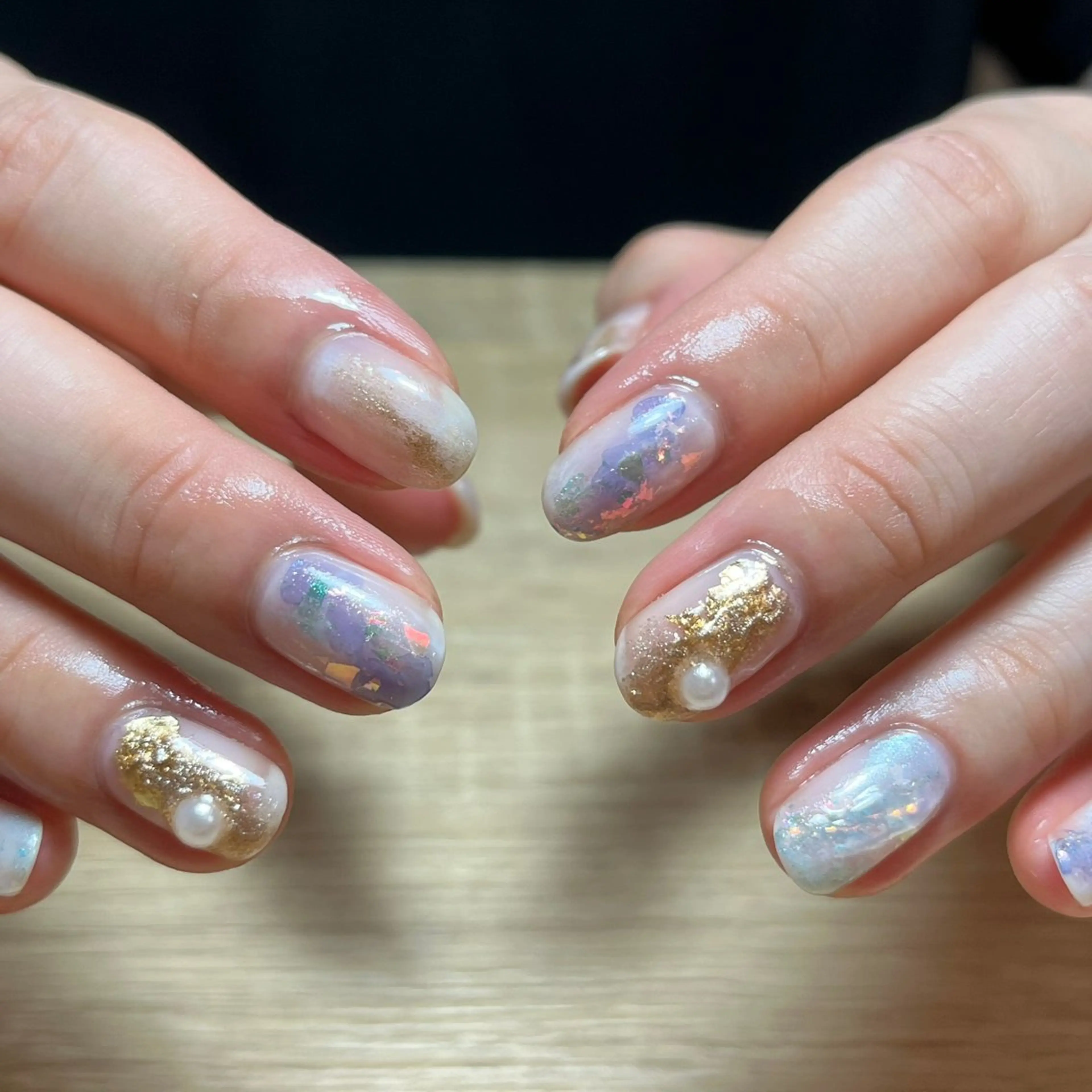 【パラジェル使用】【オフなし】おまかせニュアンス💅🏻🫧¥8800~¥11000の写真