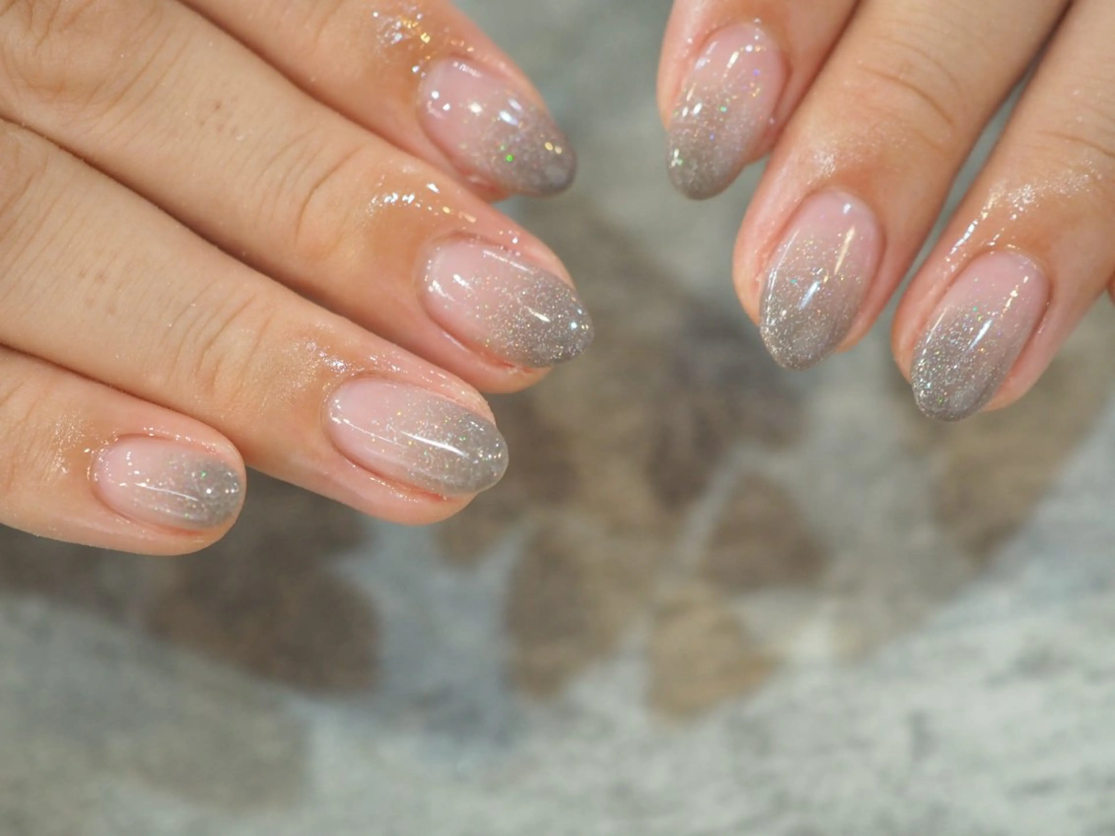 ネイル アートネイル オーロラネイル チークネイル フラッシュネイル フットネイル ハンドネイル glaNje shioriのネイルデザイン