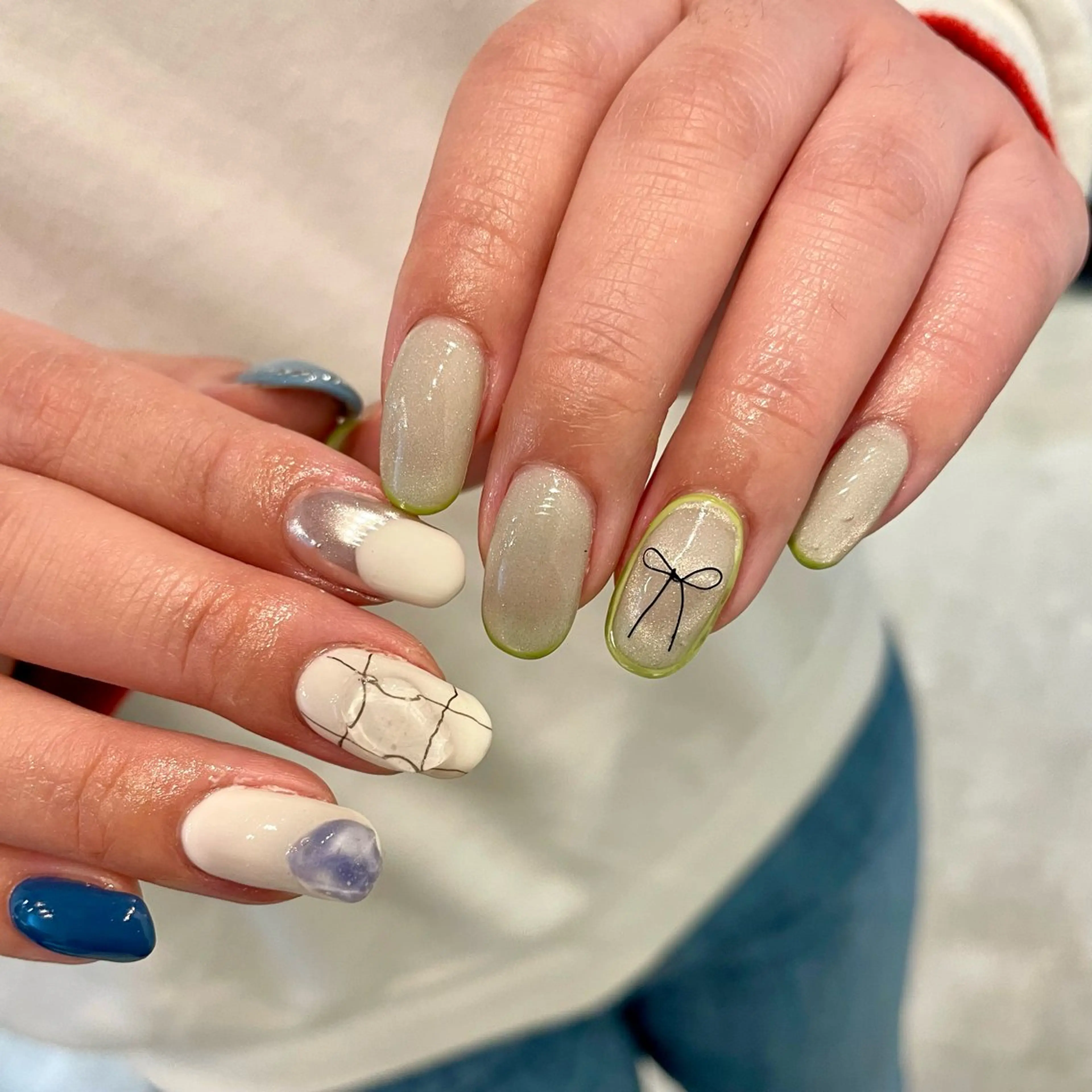 ミディアム ハンドネイル m kaori𓃟のネイルデザイン