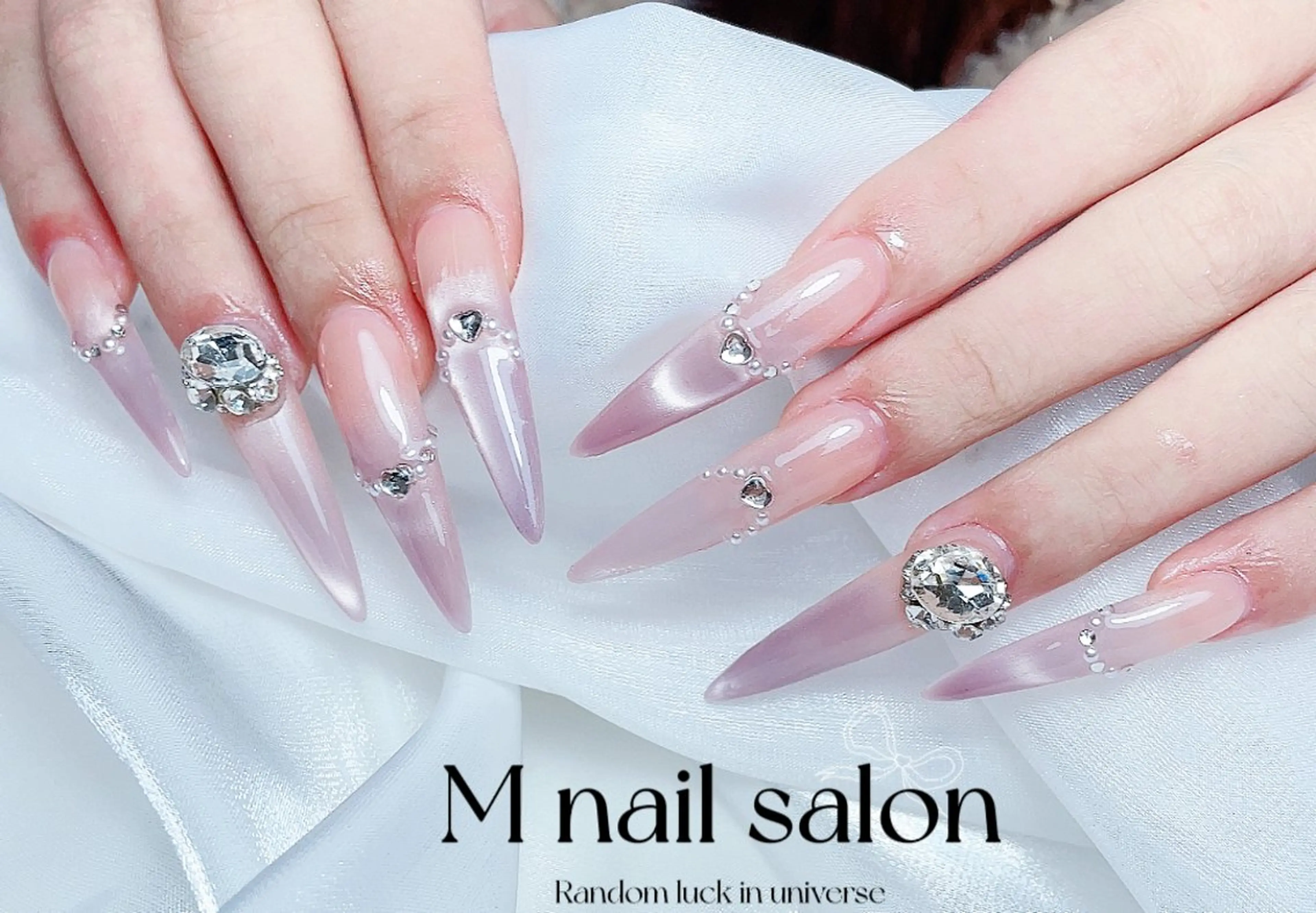 ネイル ハンドネイル M🌷nail 長さだし専門店のネイルデザイン