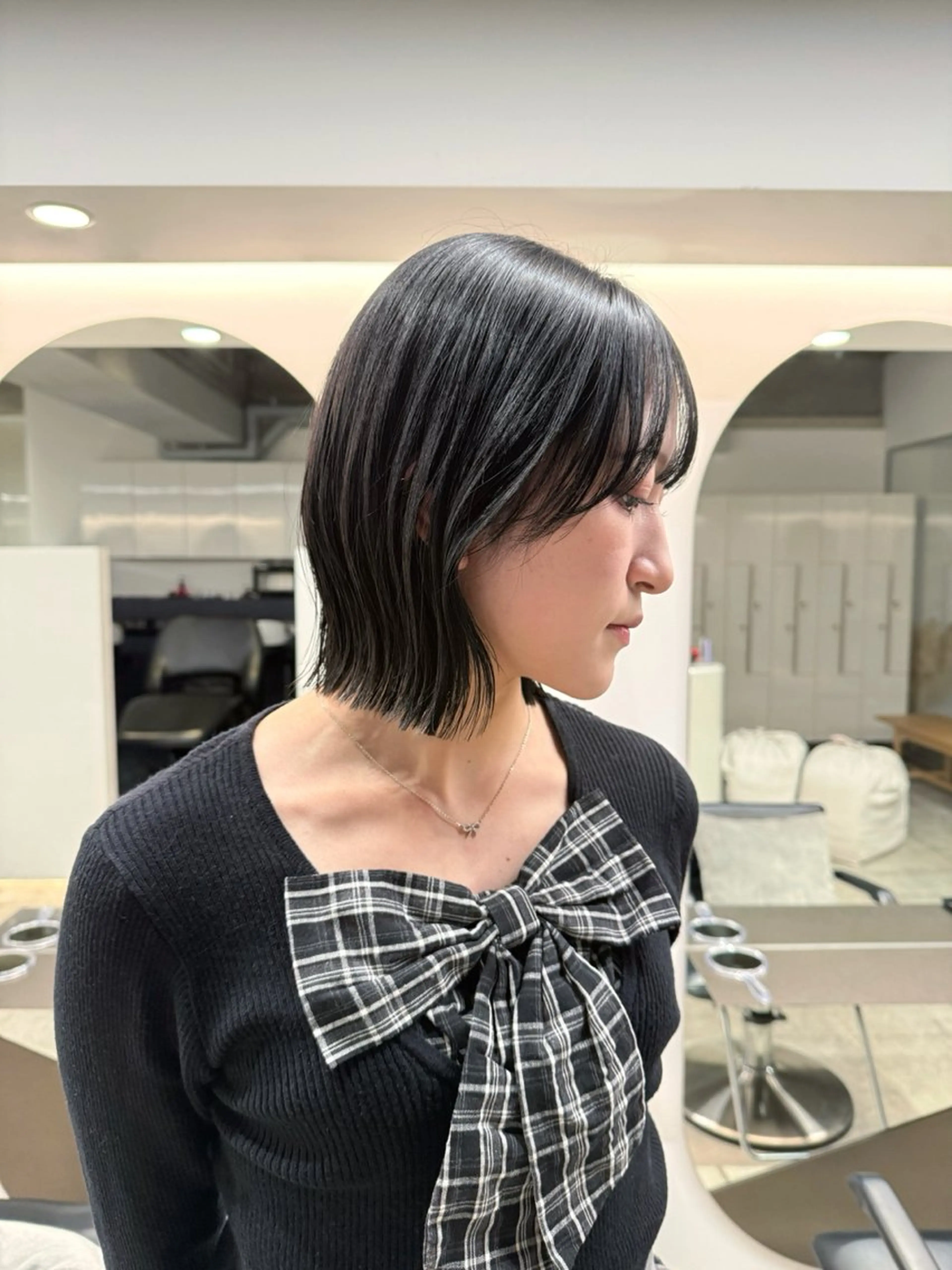 ミディアム ヘアカラー an🦋ショート/シ ョートボブ【蔵前】のヘアスタイル