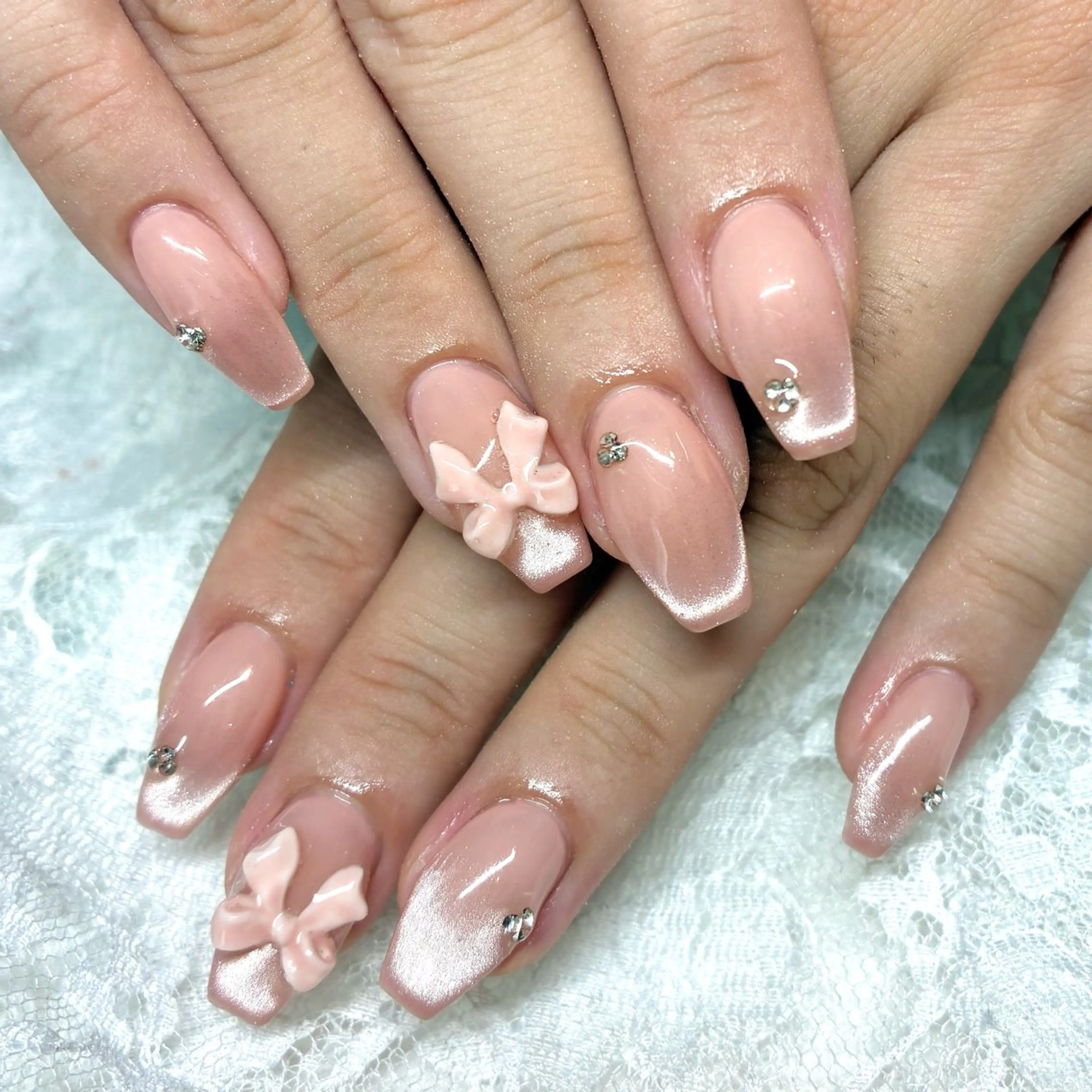 ネイル ジェルネイル マグネットネイル ハンドネイル Nail ヌシん家 AKANEのネイルデザイン