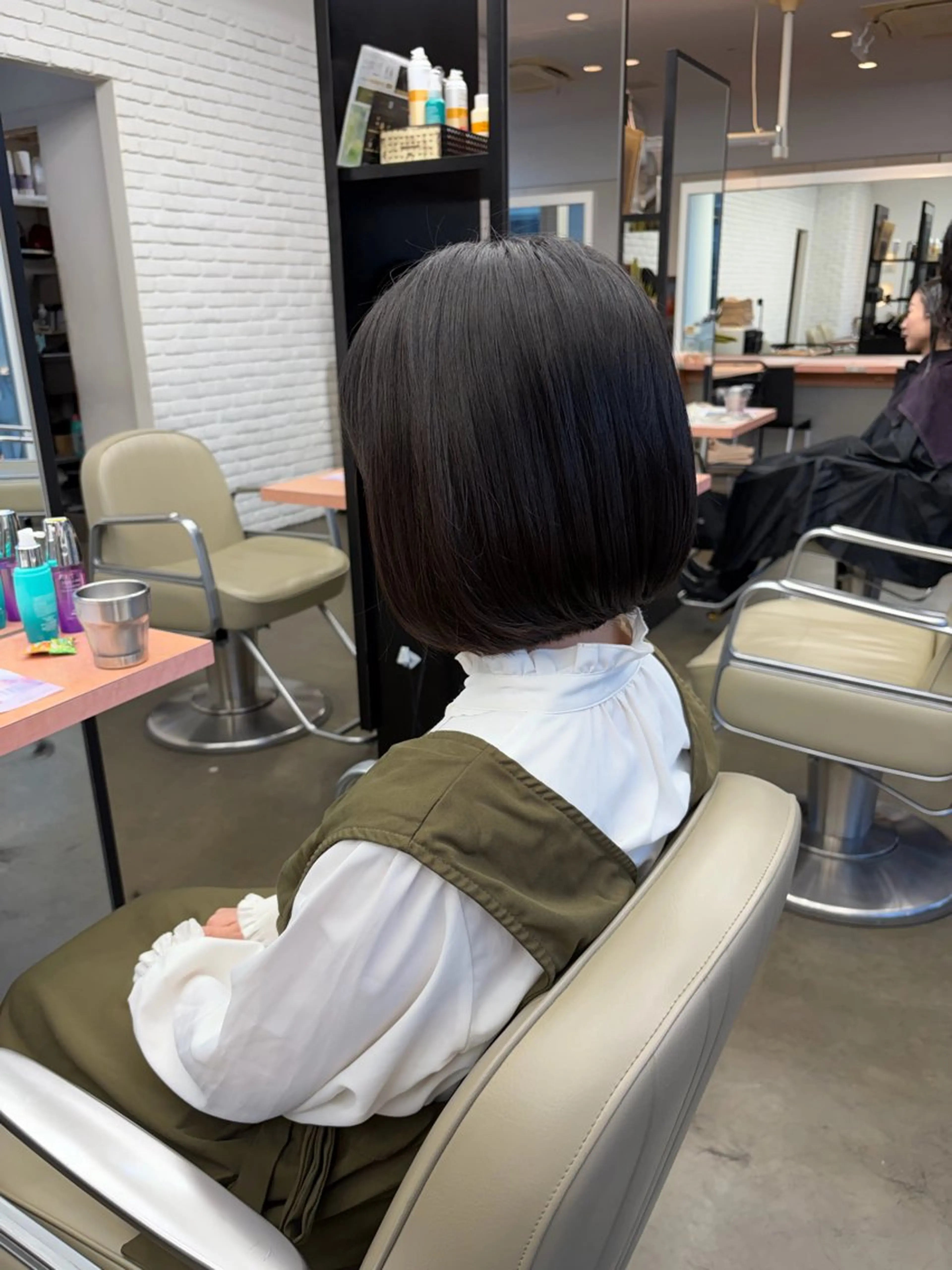 ショート ヘアアレンジ ボブ DIFINOaoyama所属・🎧ayaka/ボブ /透明感カラー🩵のヘアスタイル