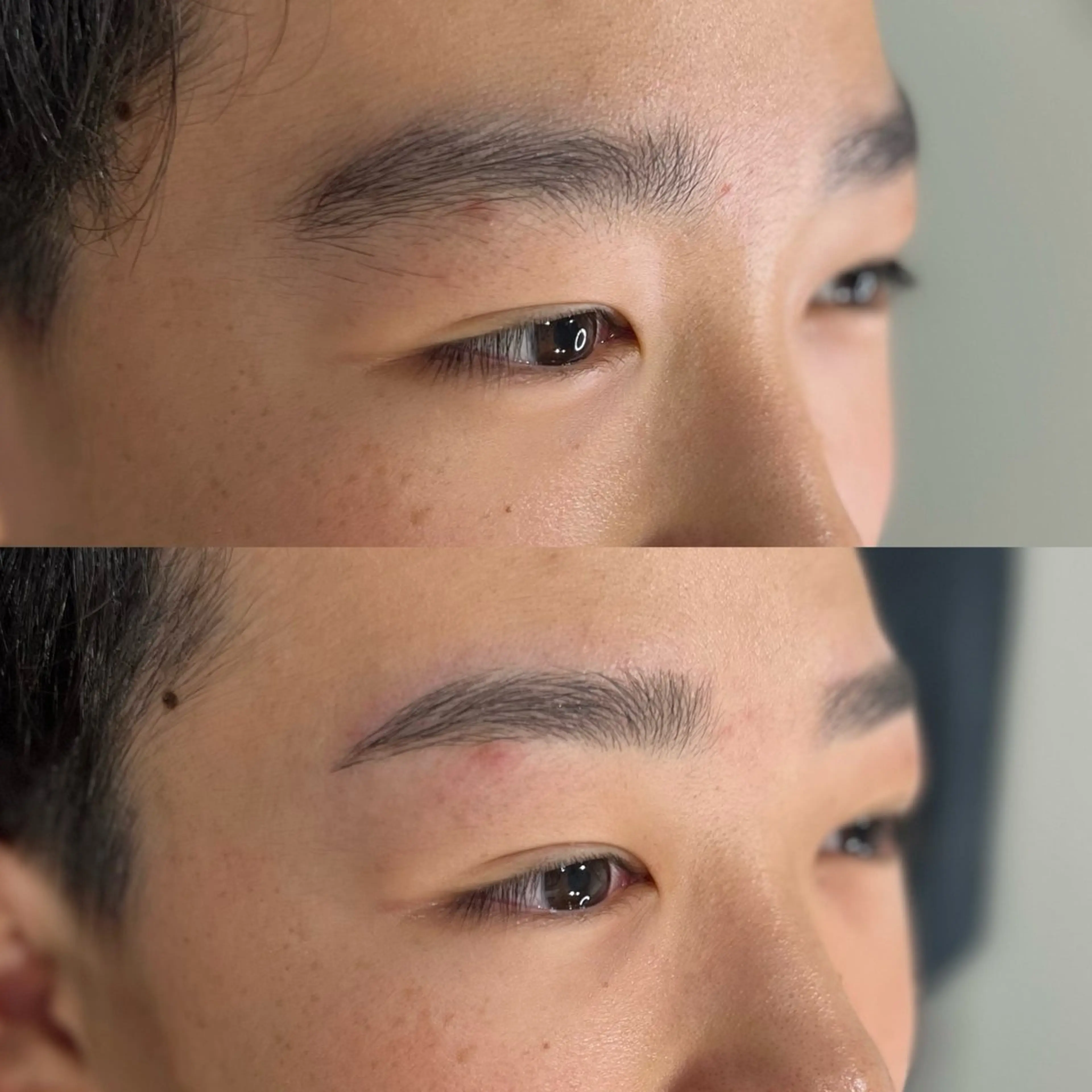 メンズ アイブロウ ワックス脱毛 眉カット 光岡 楓稀の眉毛・アイブロウイメージ