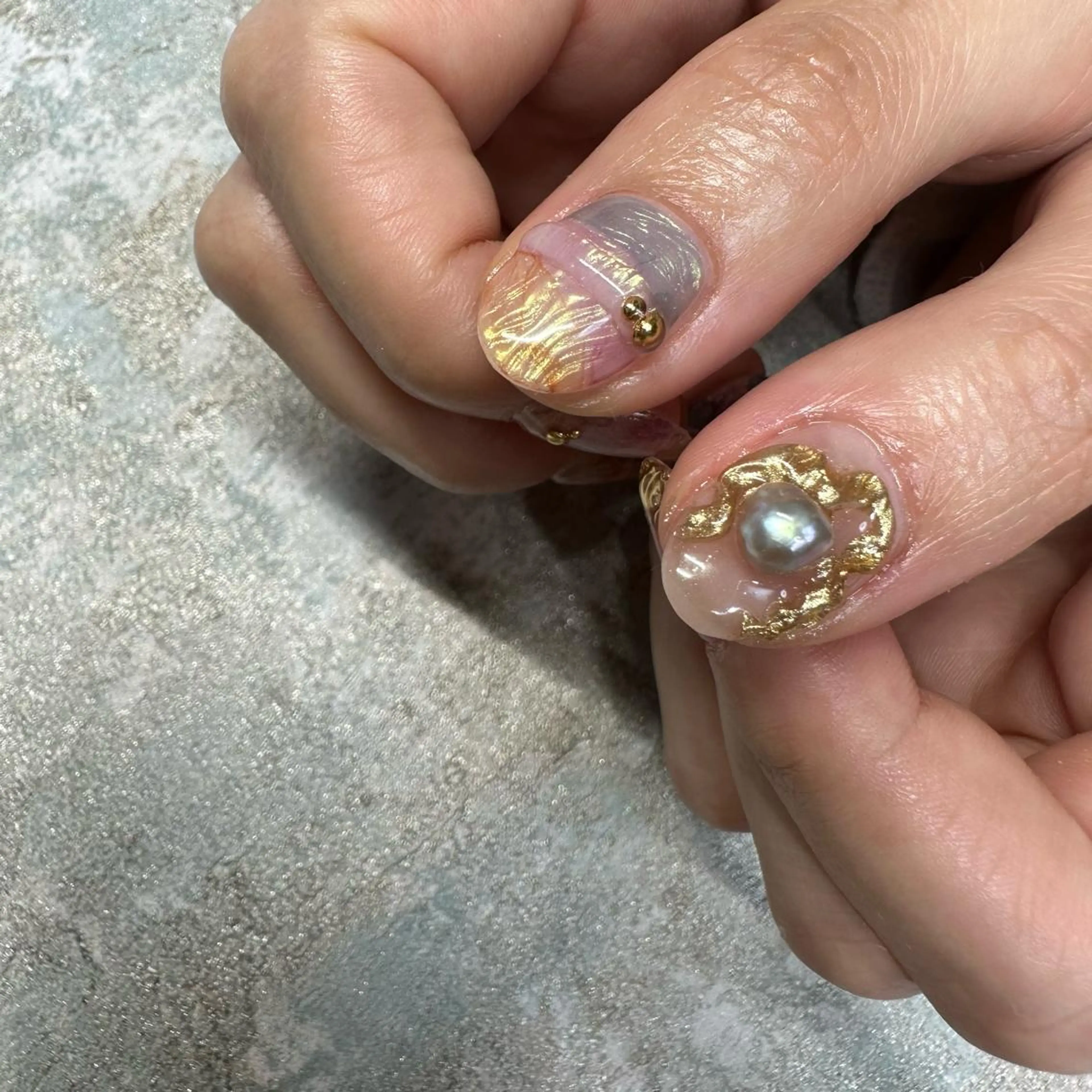 ロング カラー ヘアアレンジ キッズ ネイル マツエク・マツパ アイブロウ 福田 加奈のネイルデザイン