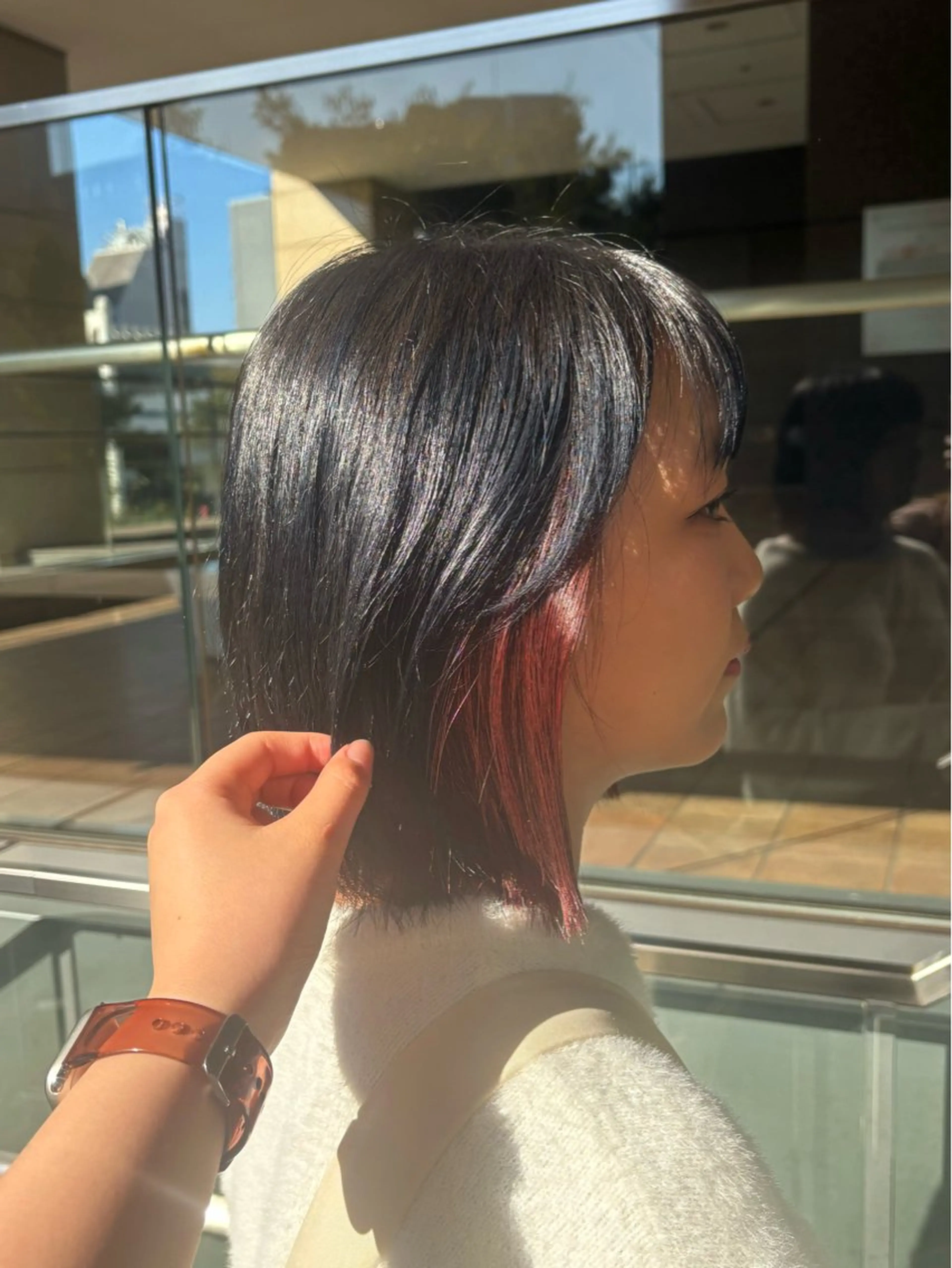 ショート ヘアカラー トリートメント 🎀透明感カラー 🐈ナズナのヘアスタイル