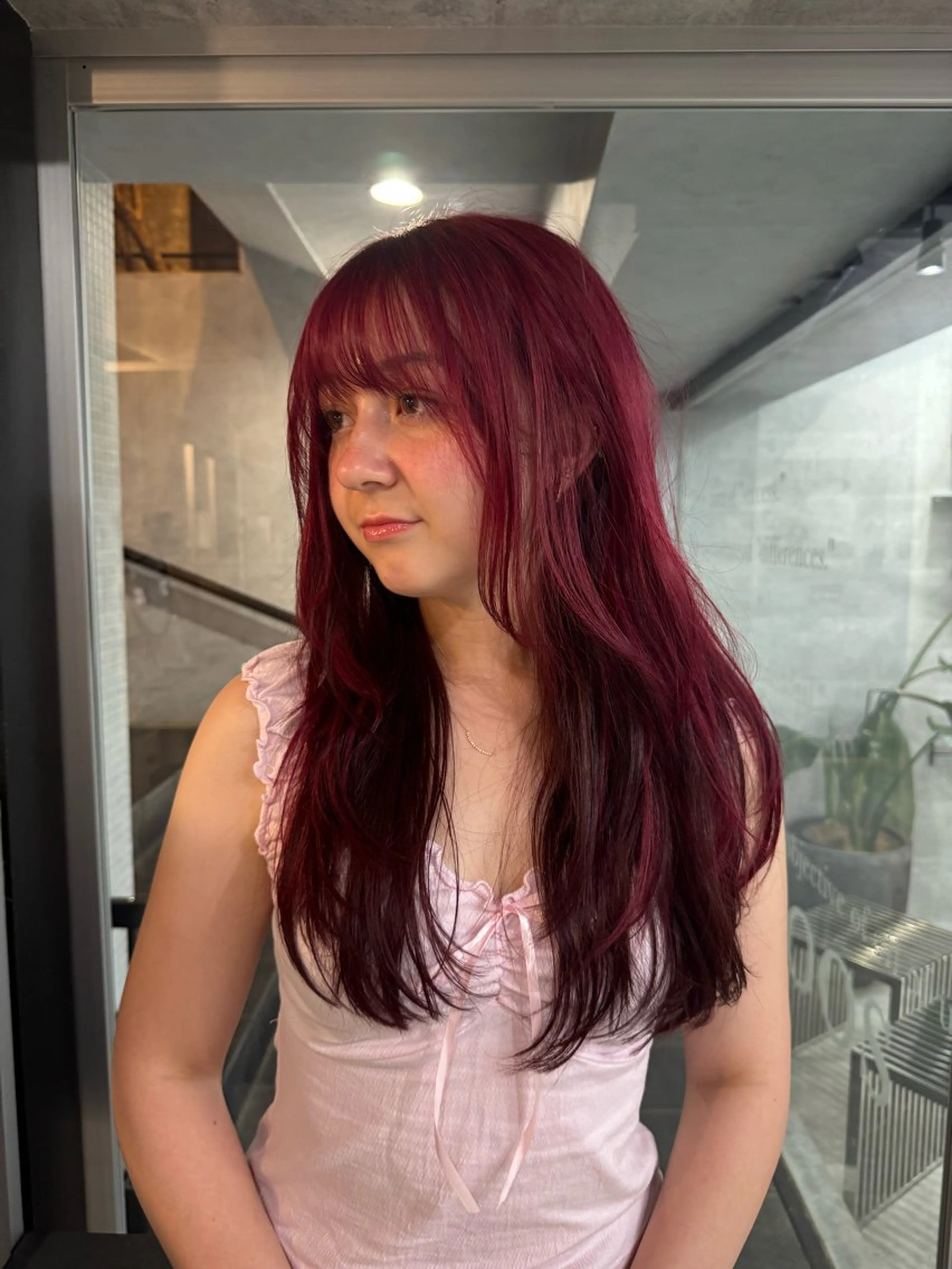 ロング あなたのお悩み改善" You"💚❤️💛のヘアスタイル