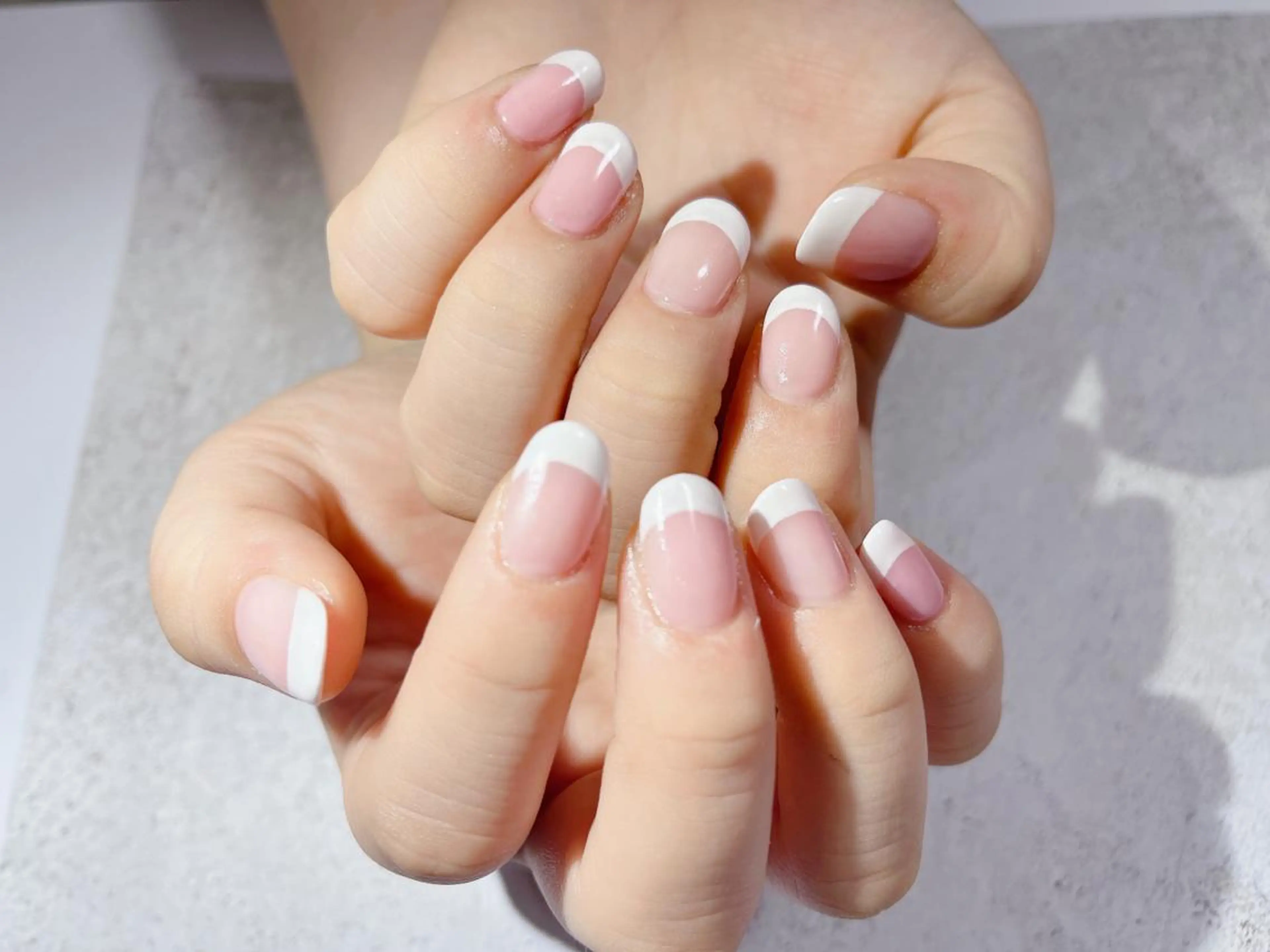 ネイル フレンチネイル ジェルネイル パラジェル 上村 未来のネイルデザイン