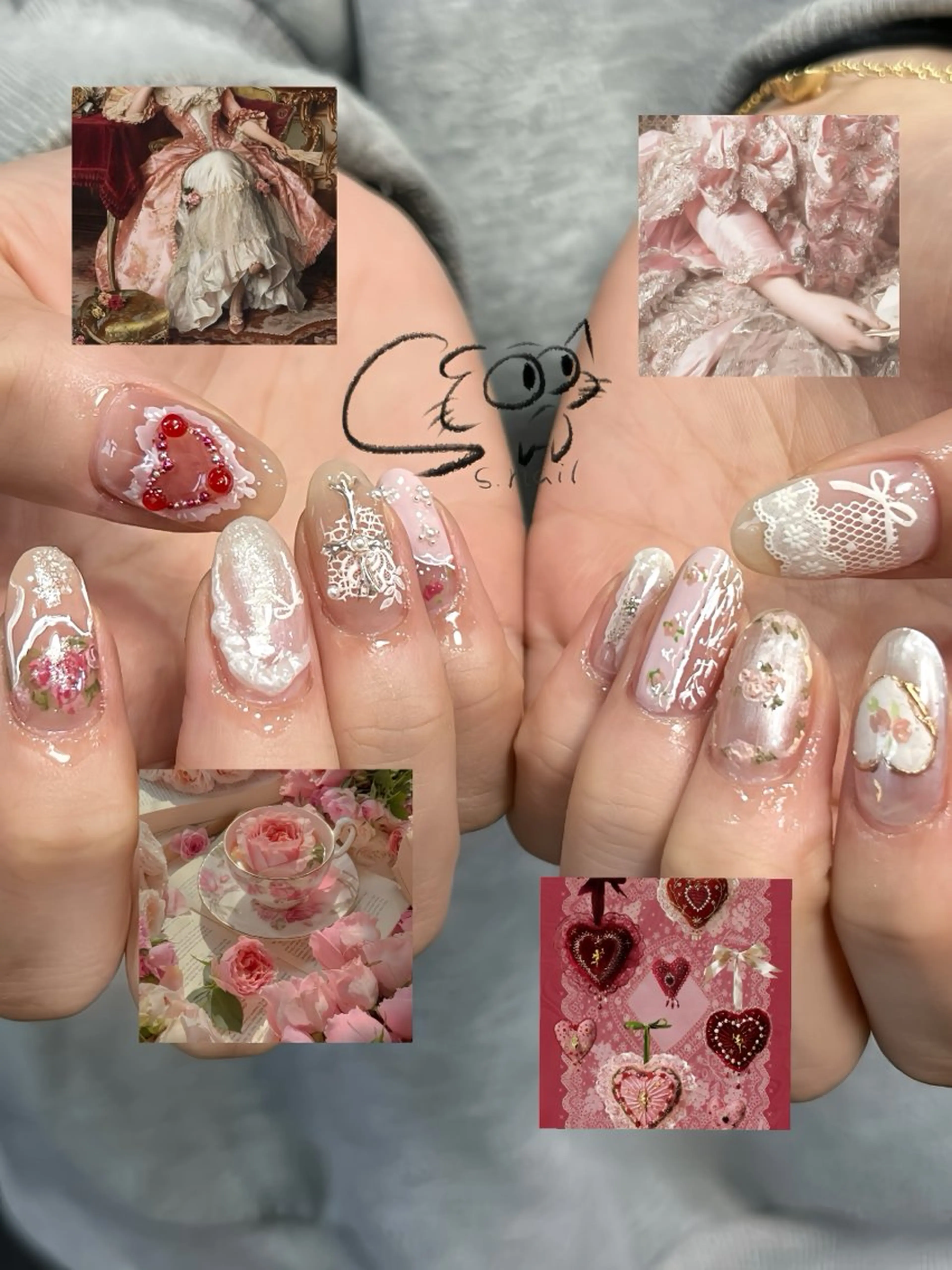 ネイル アートネイル チークネイル フレンチネイル グラデーション マグネットネイル ハンドネイル S.nail所属・S.nail _のネイルデザイン