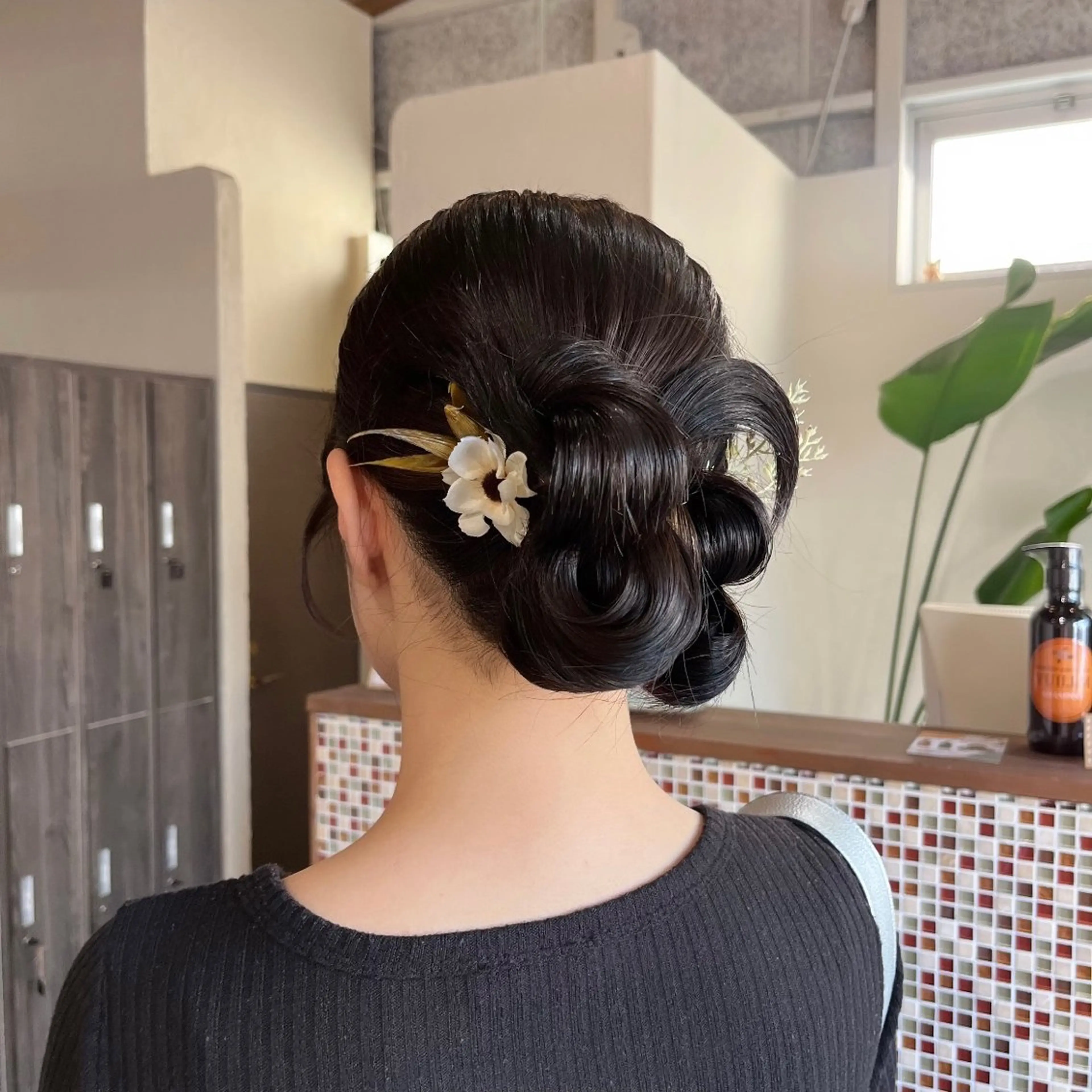 ヘアアレンジ 浴衣 中村 友香のヘアスタイル