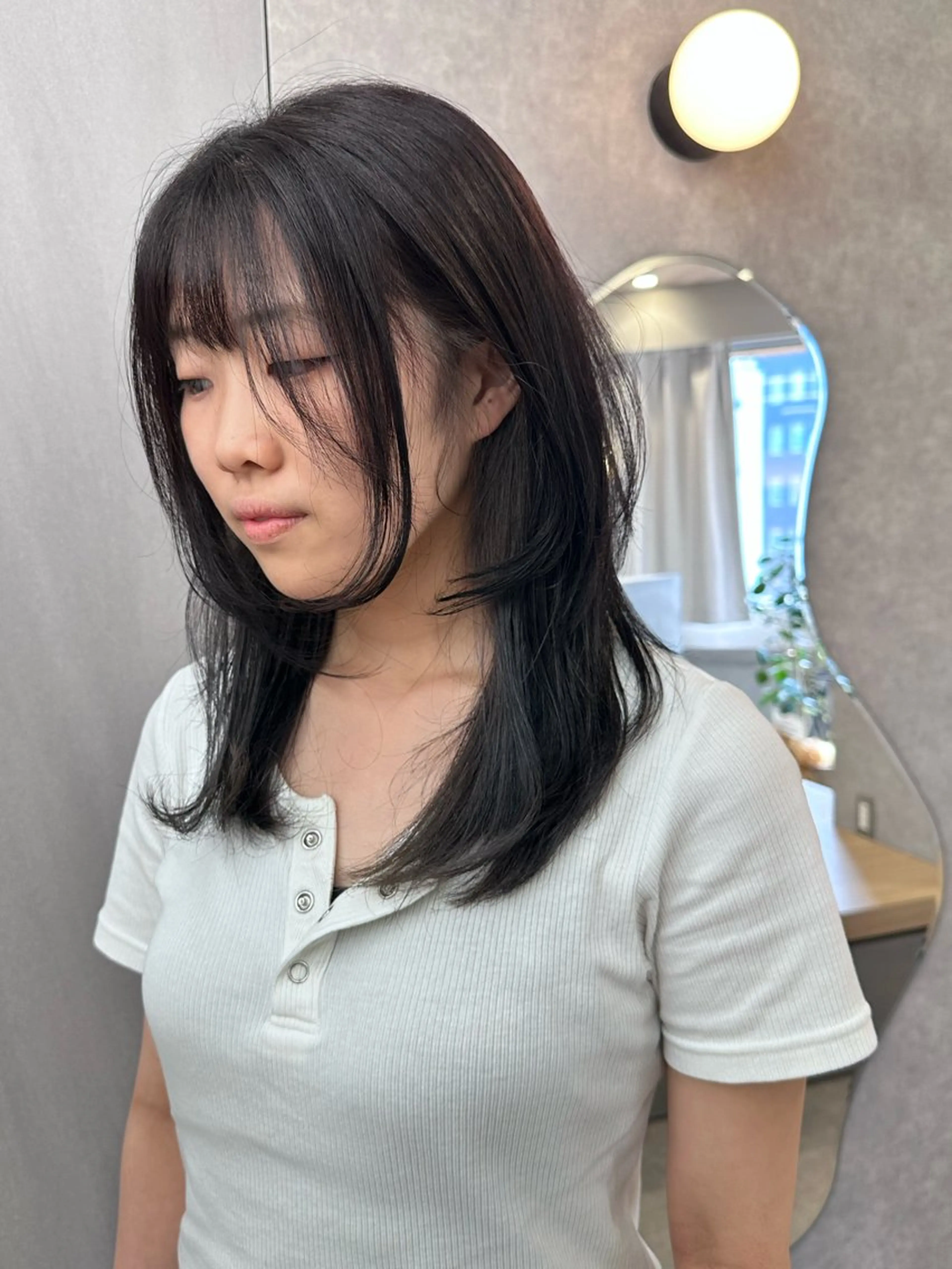 ミディアム レイヤーカット 🫧BASSA 🫧 SAKURAIのヘアスタイル