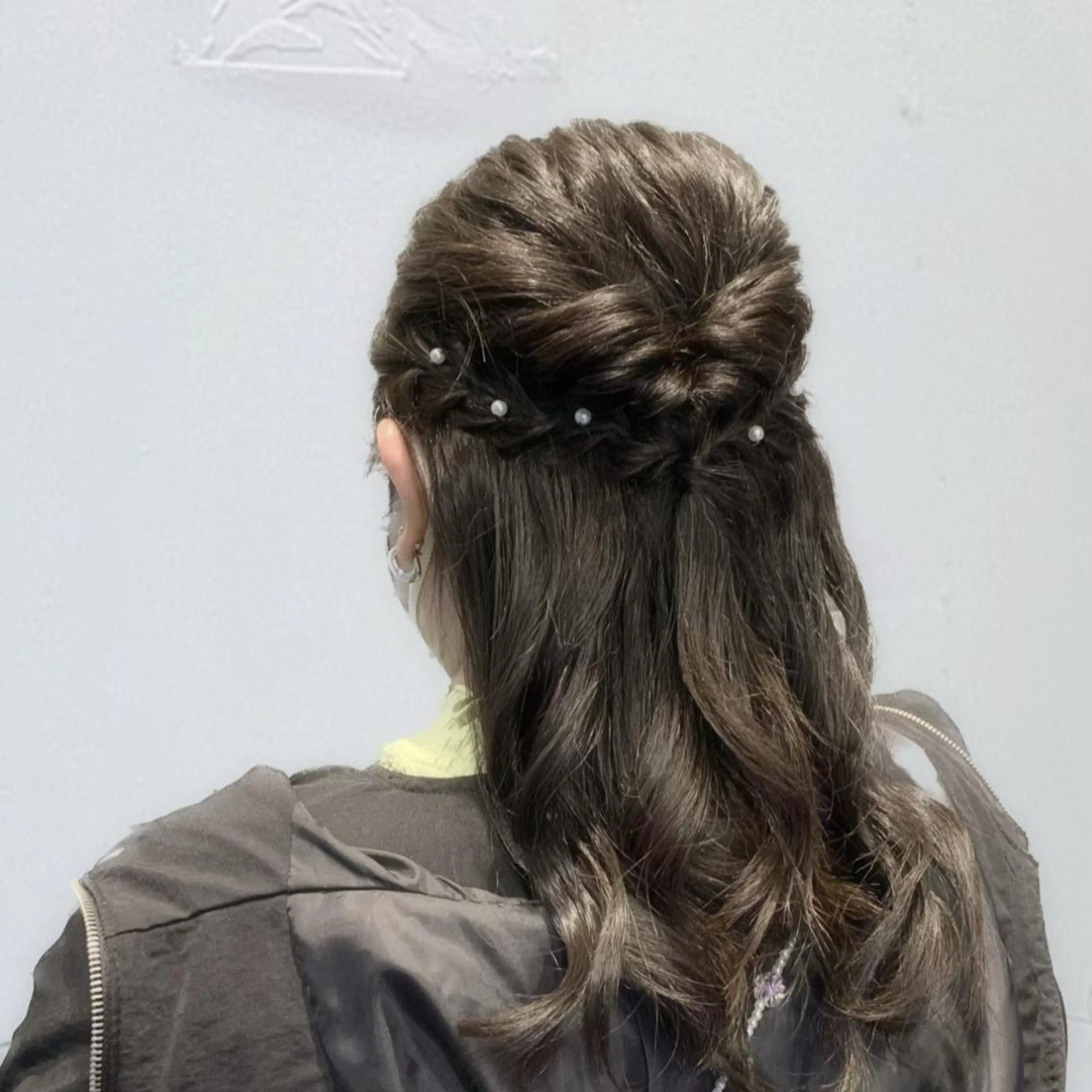 ヘアアレンジ ハーフアップ ヘアセット 🩶ヘアセット Ayaha🩶のヘアスタイル