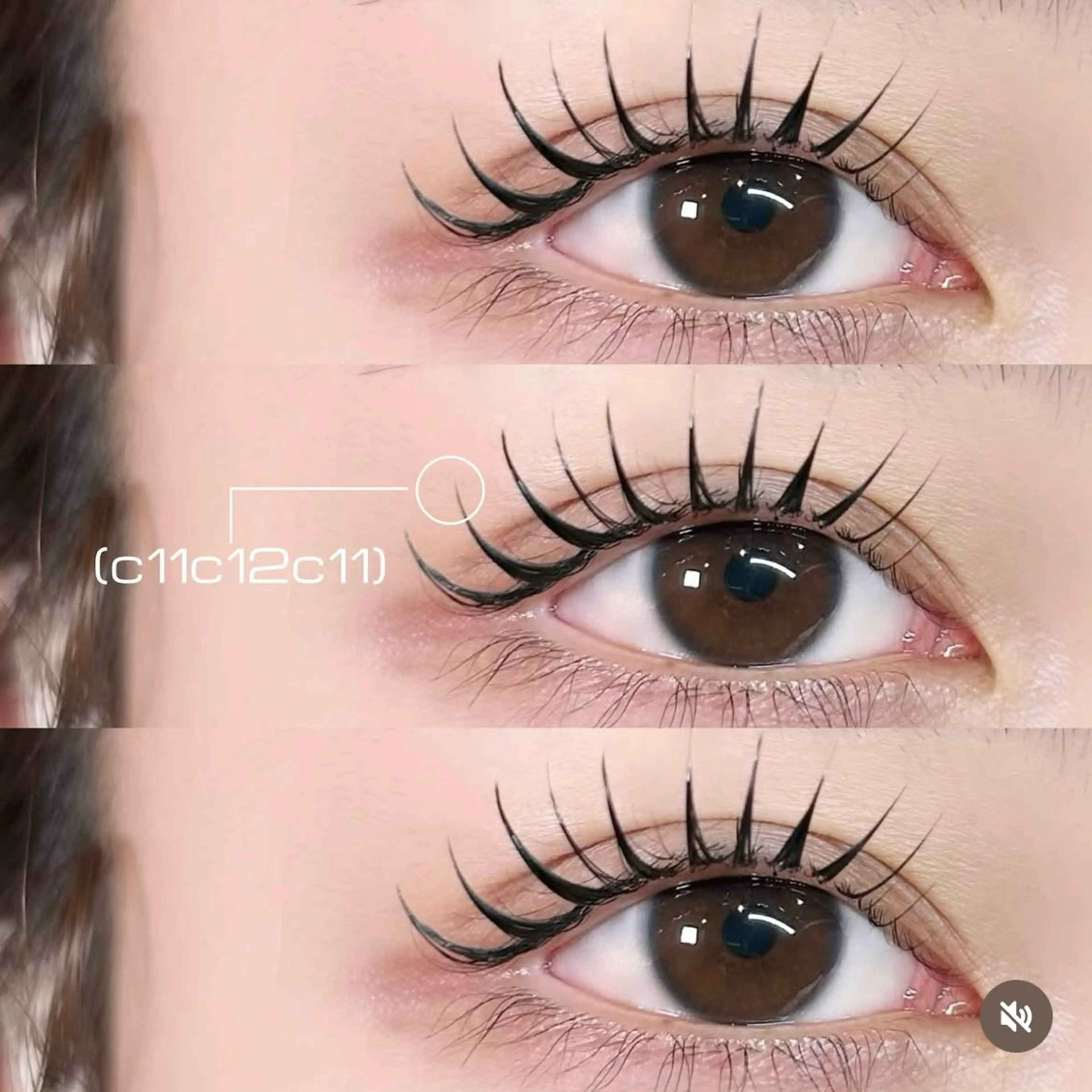 マツエク・マツパ Nixie MOMOKOのマツエク・マツパデザイン