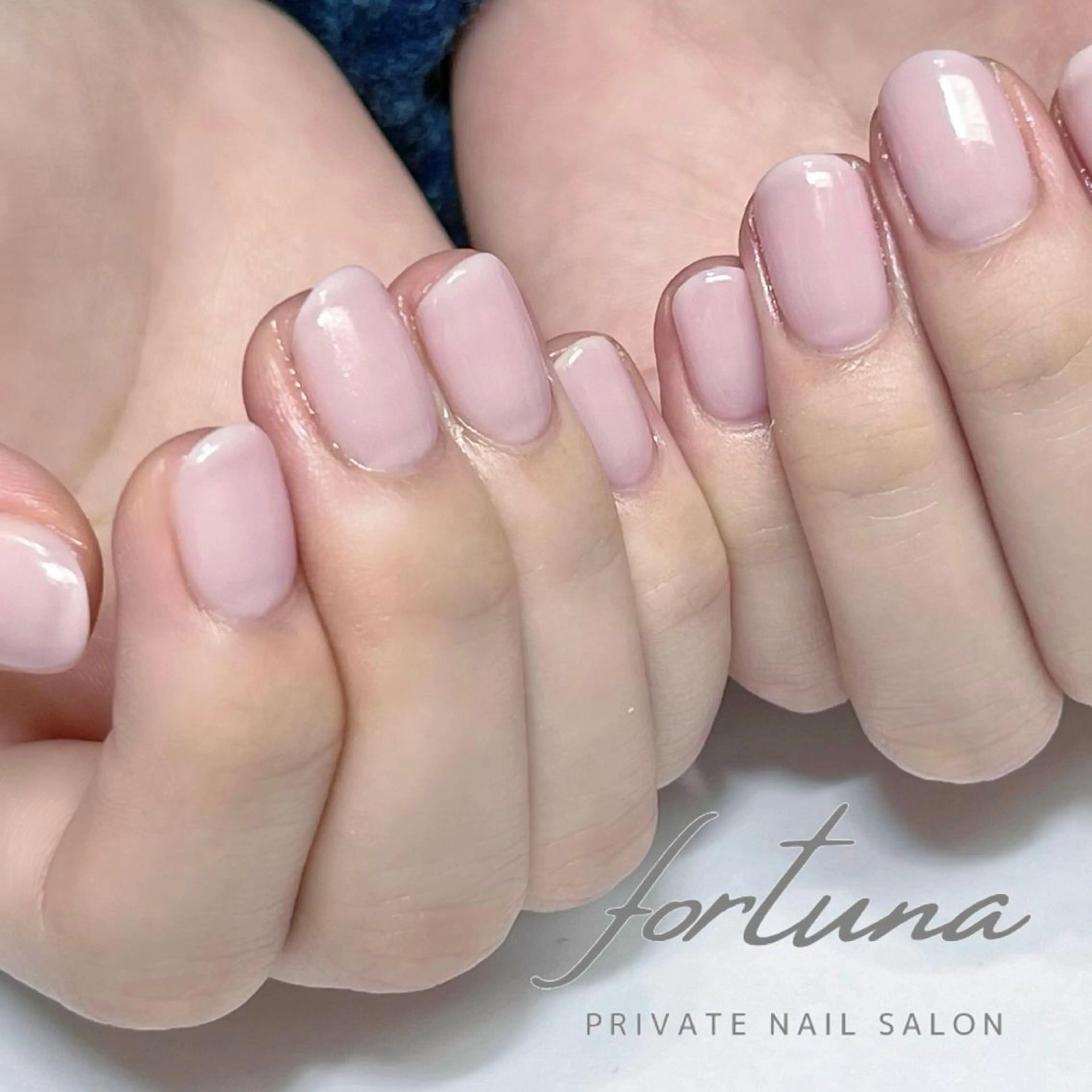 ネイル オフィスネイル ワンカラーネイル ピンク シンプルネイル ハンドネイル fortuna 武藤裕美のネイルデザイン