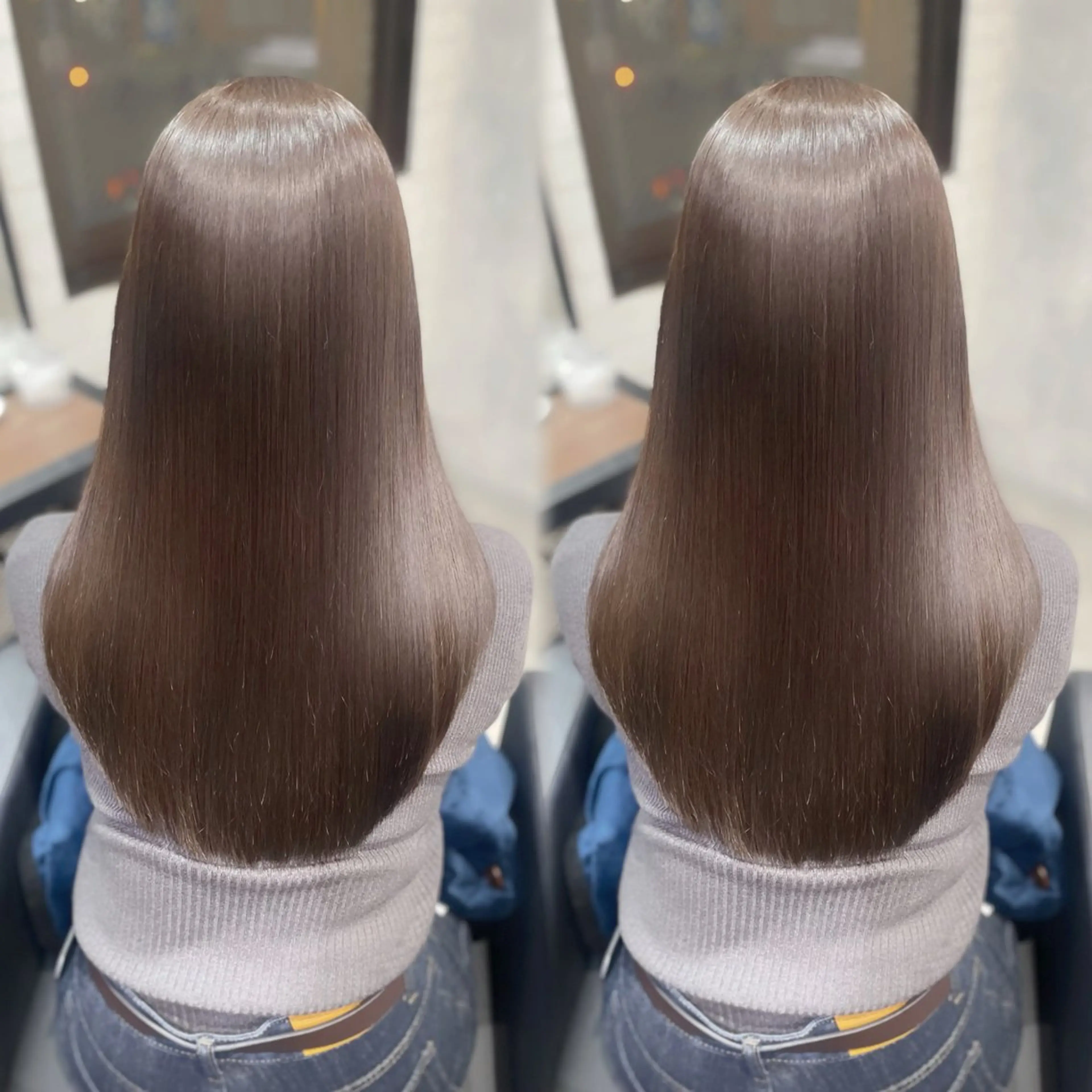 ロング 髪質改善 縮毛矯正 トリートメント カット ヘアカラー トリートメント 杉野🦋艶髪🦋 Zina博多店長のヘアスタイル