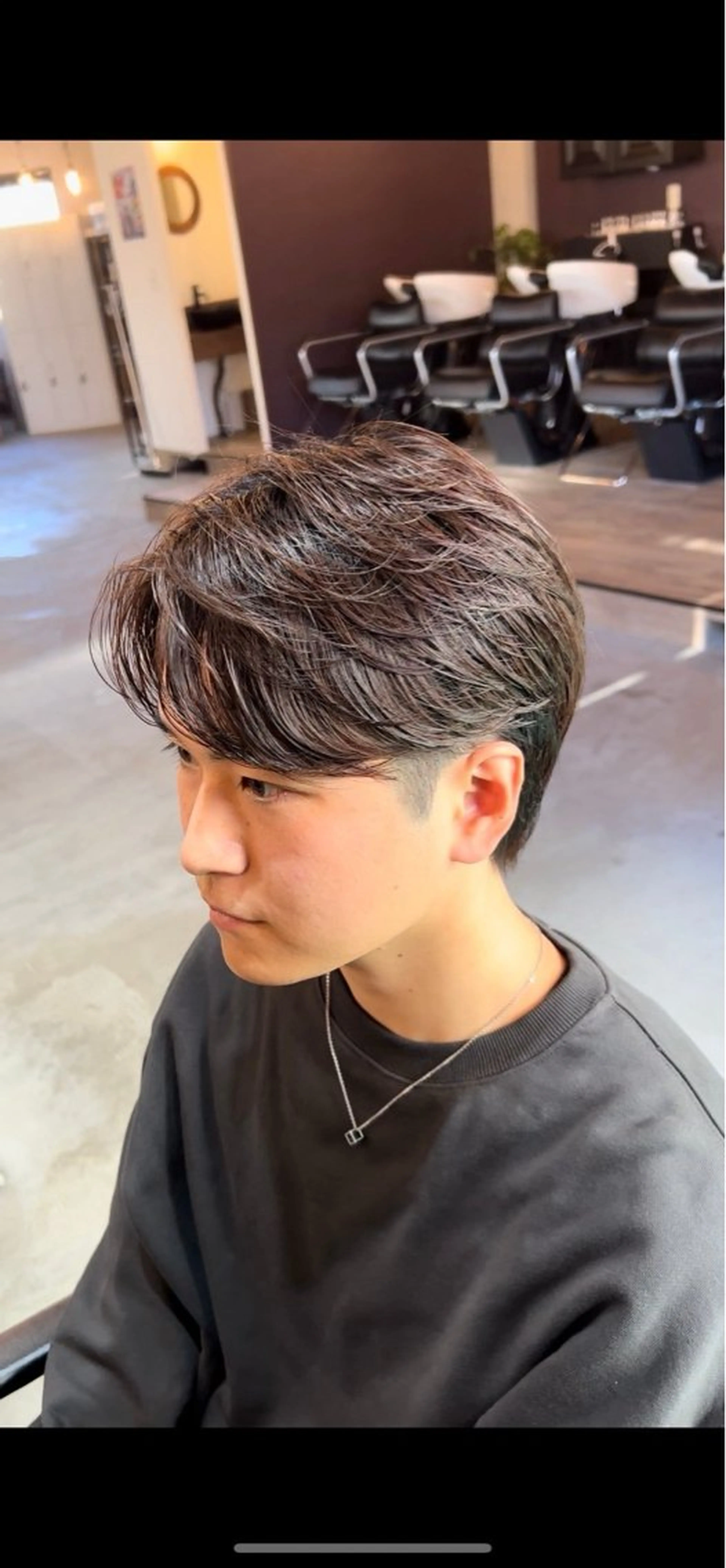 【練習モデル限定】ニュアンスパーマ🌀➕眉毛カット(町田美容室/メンズサロン/メンズカット/メンズパーマ)の写真