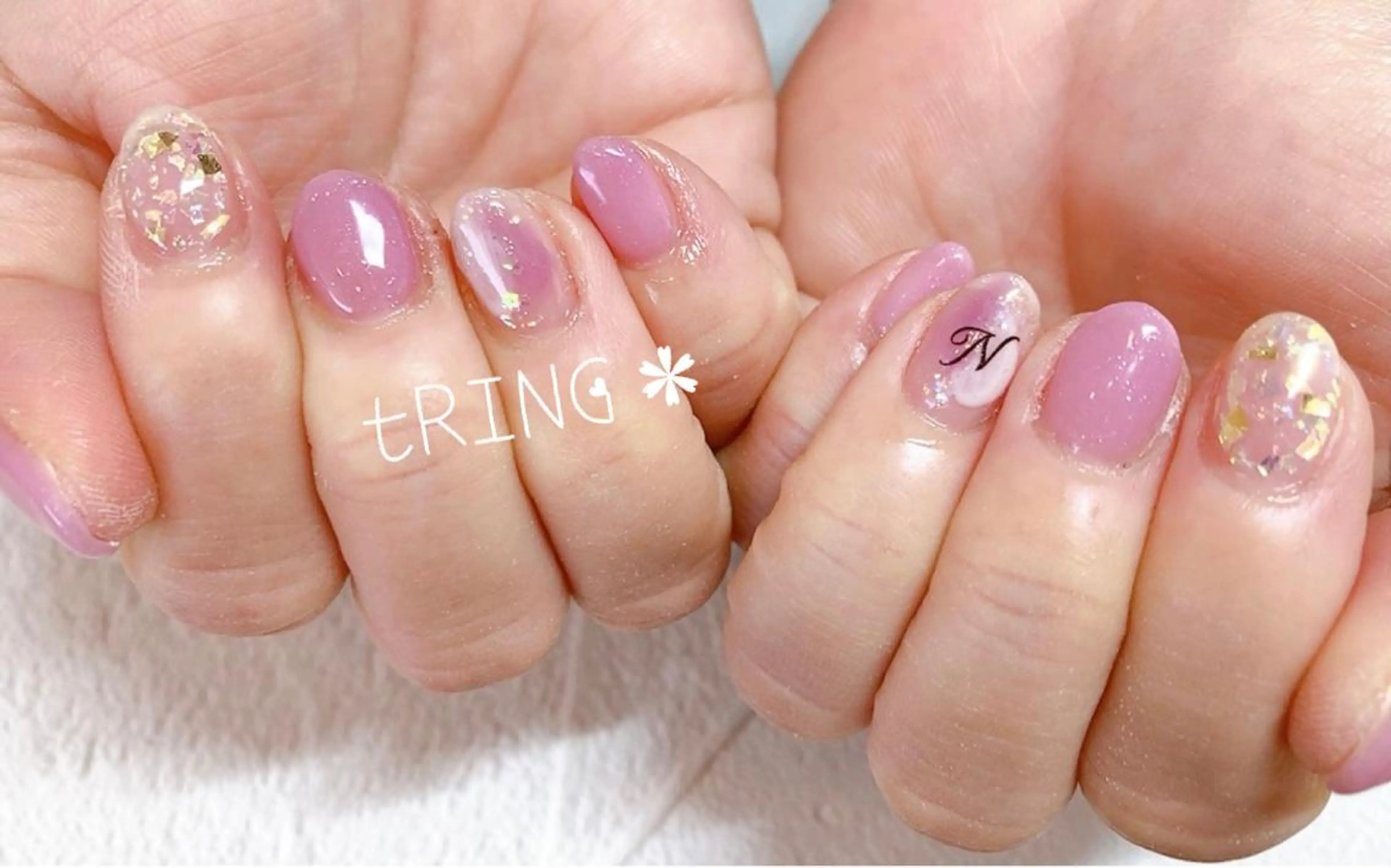 ネイル ハンドネイル tRING＊ しいの木台のネイルデザイン