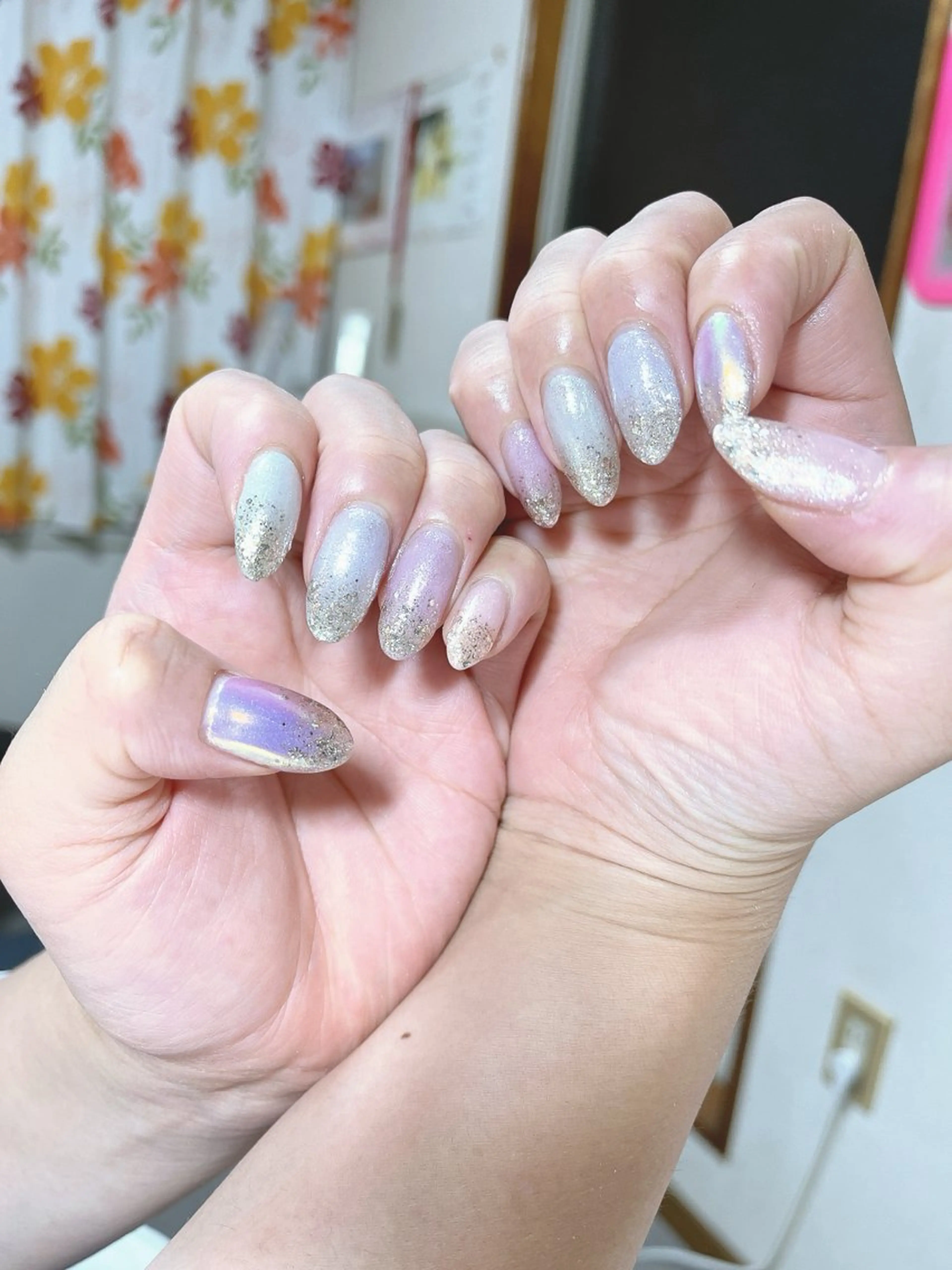 ネイル キラキラネイル Bienvenue りょうこのネイルデザイン